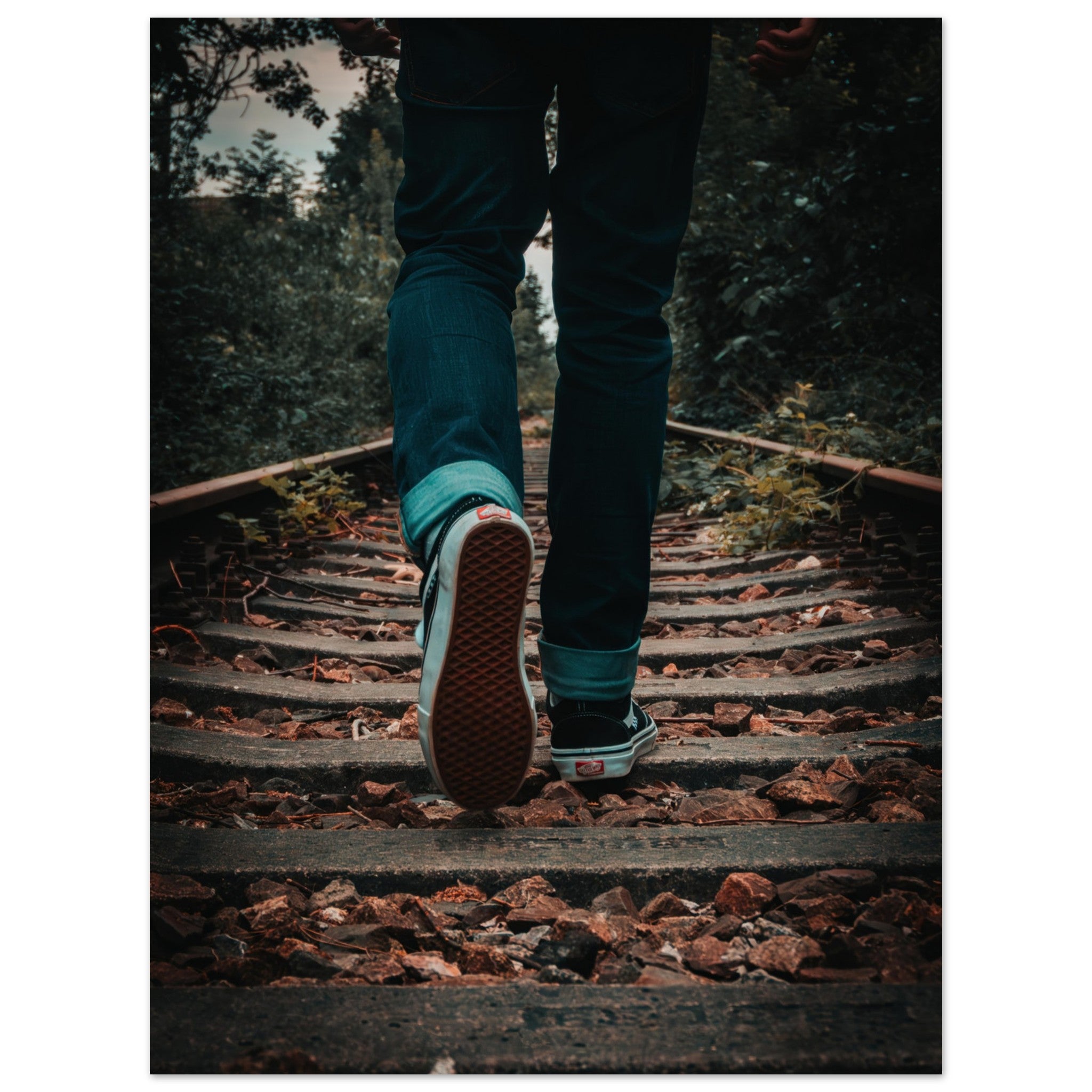 Abandoned Railway Walk | Metal Print