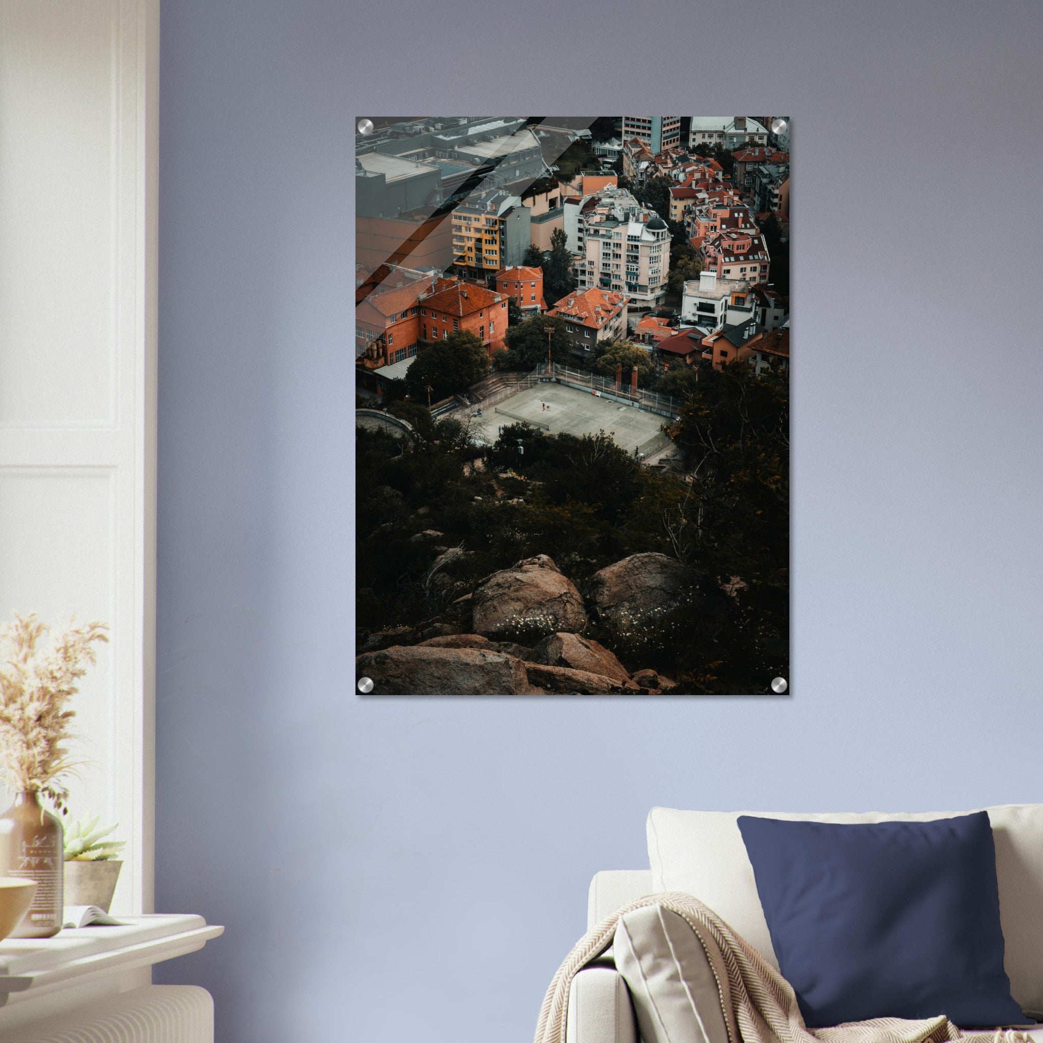 Hilltop Tennis in Plovdiv: Where Sport Meets Scenery | Acrylic Print