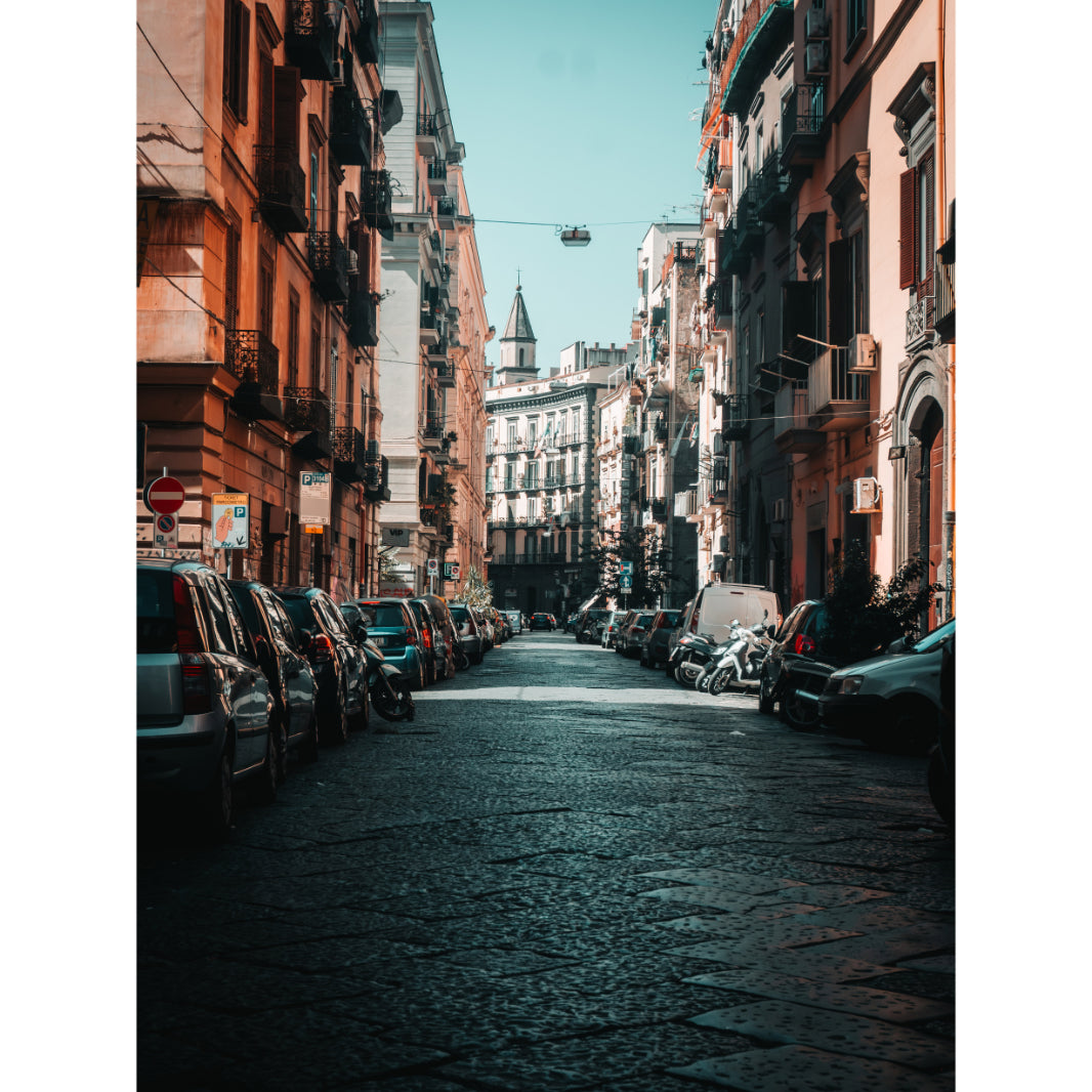 Charming Streets of Naples, Italy: Urban Snapshot | Acrylic Print