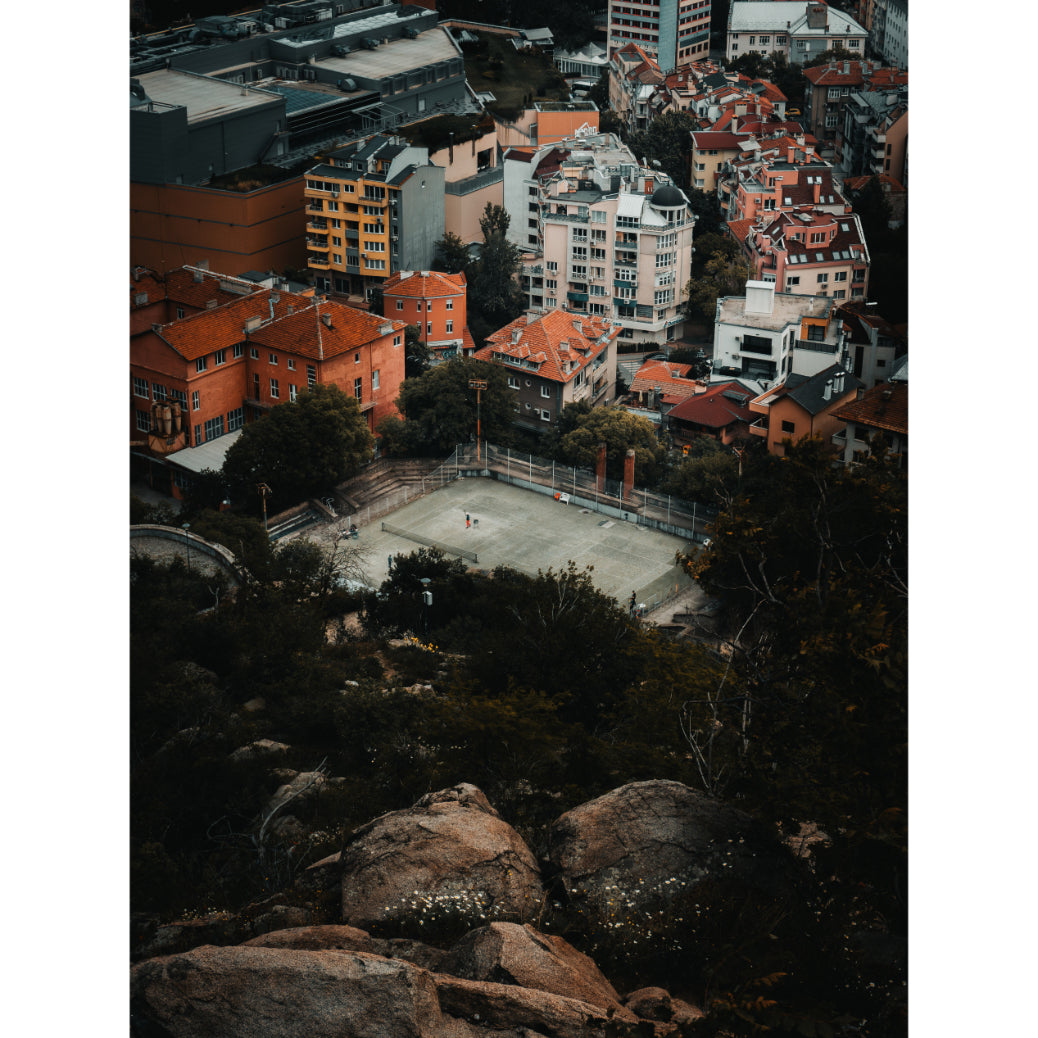 Hilltop Tennis in Plovdiv: Where Sport Meets Scenery | Acrylic Print