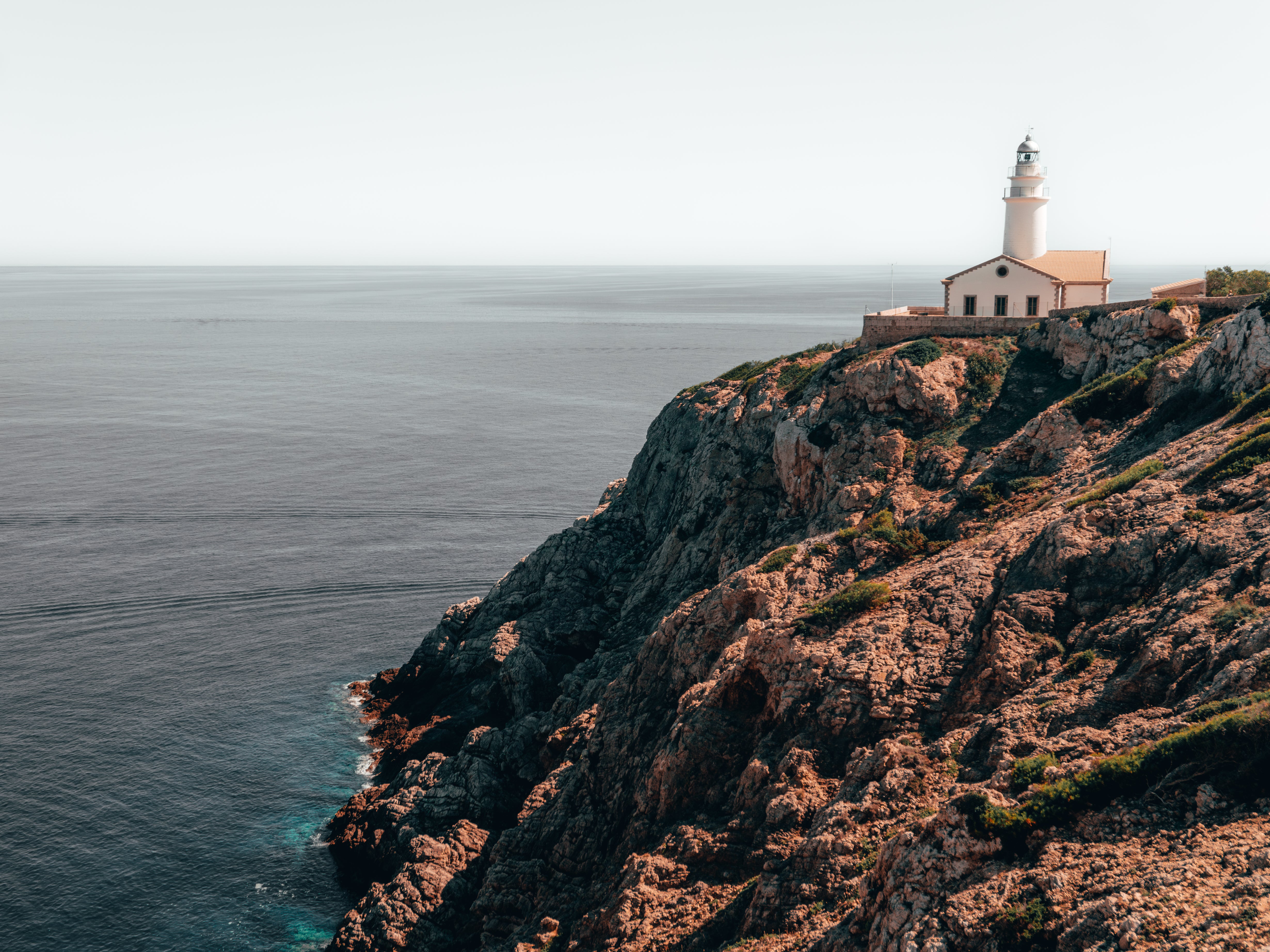 Mallorca's Coastal Beacon: The Capdepera Lighthouse II | Poster
