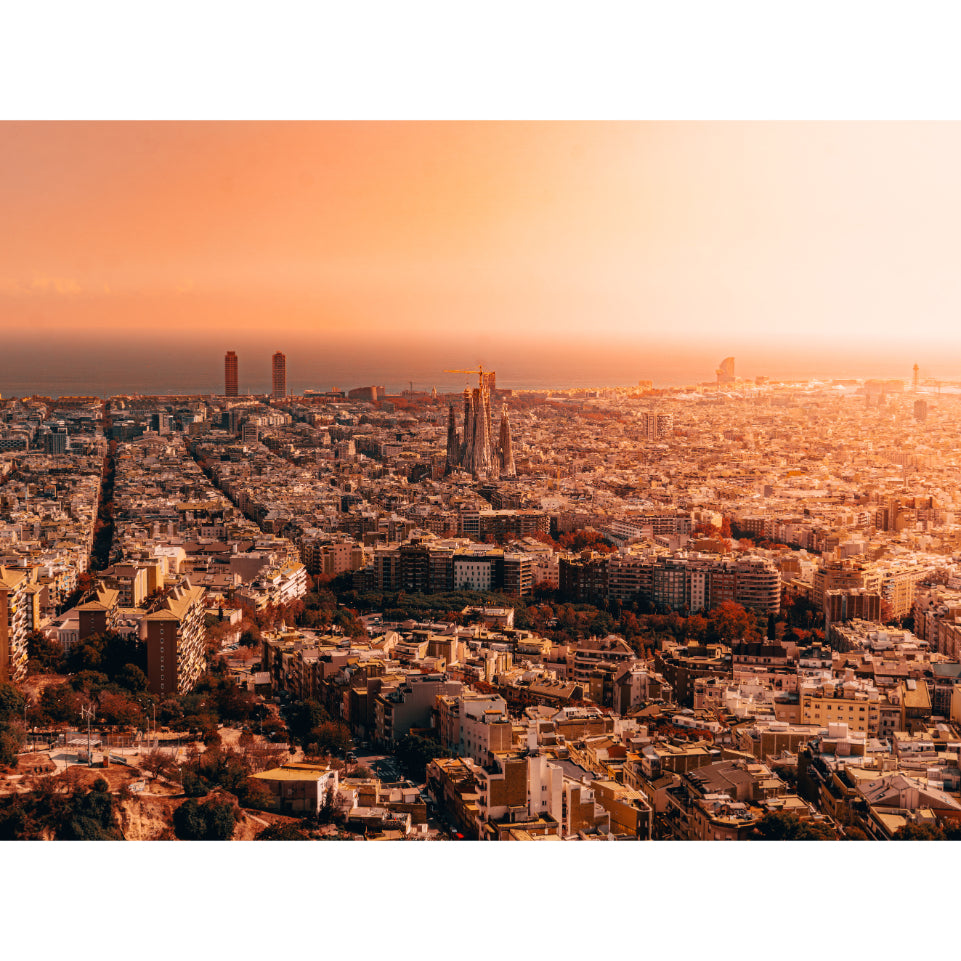 Barcelona Sunset: The Sagrada Família Stands Tall II | Canvas