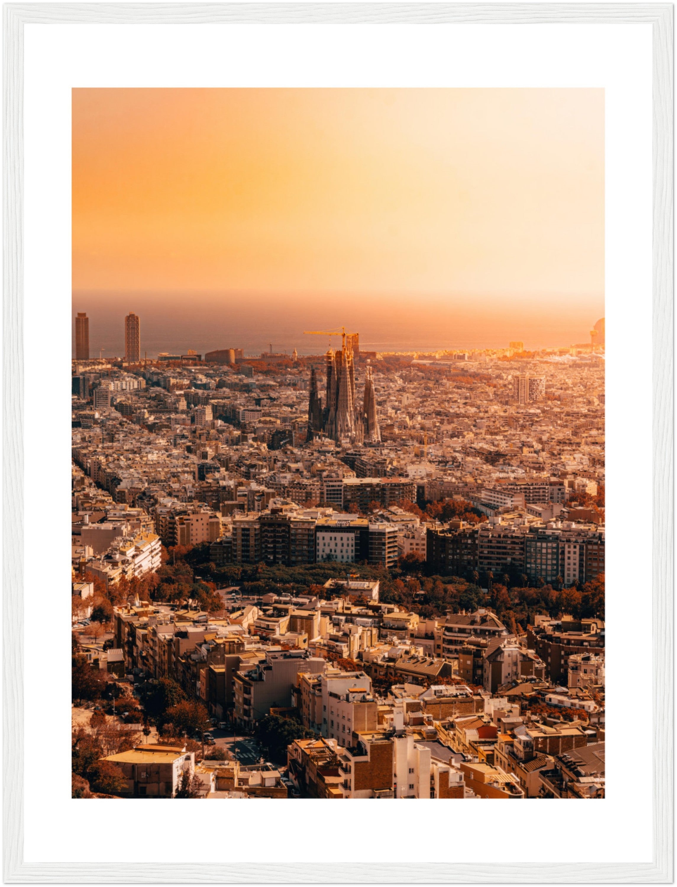Barcelona Sunset: The Sagrada Família Stands Tall II | Poster