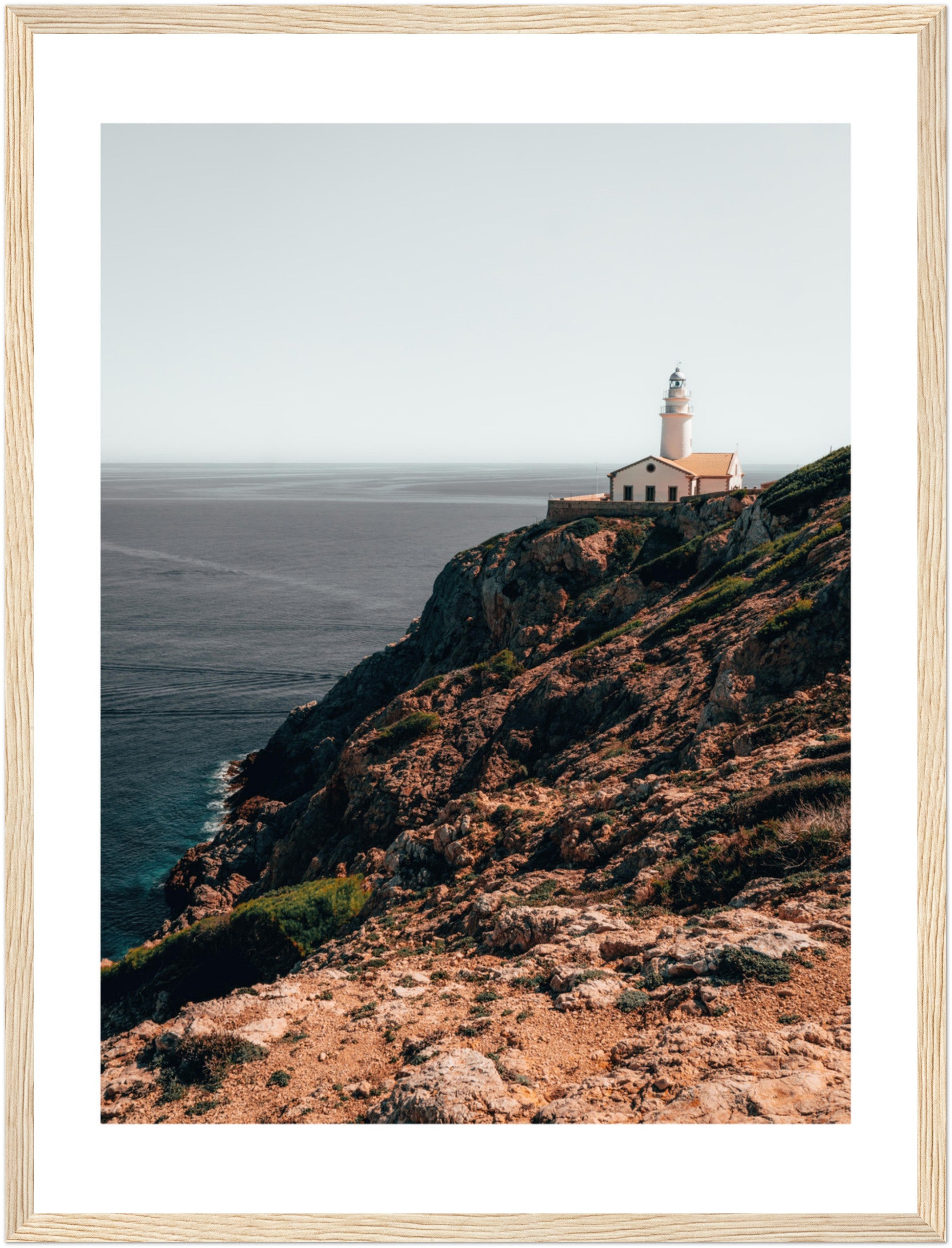 Mallorca's Coastal Beacon: The Capdepera Lighthouse | Poster