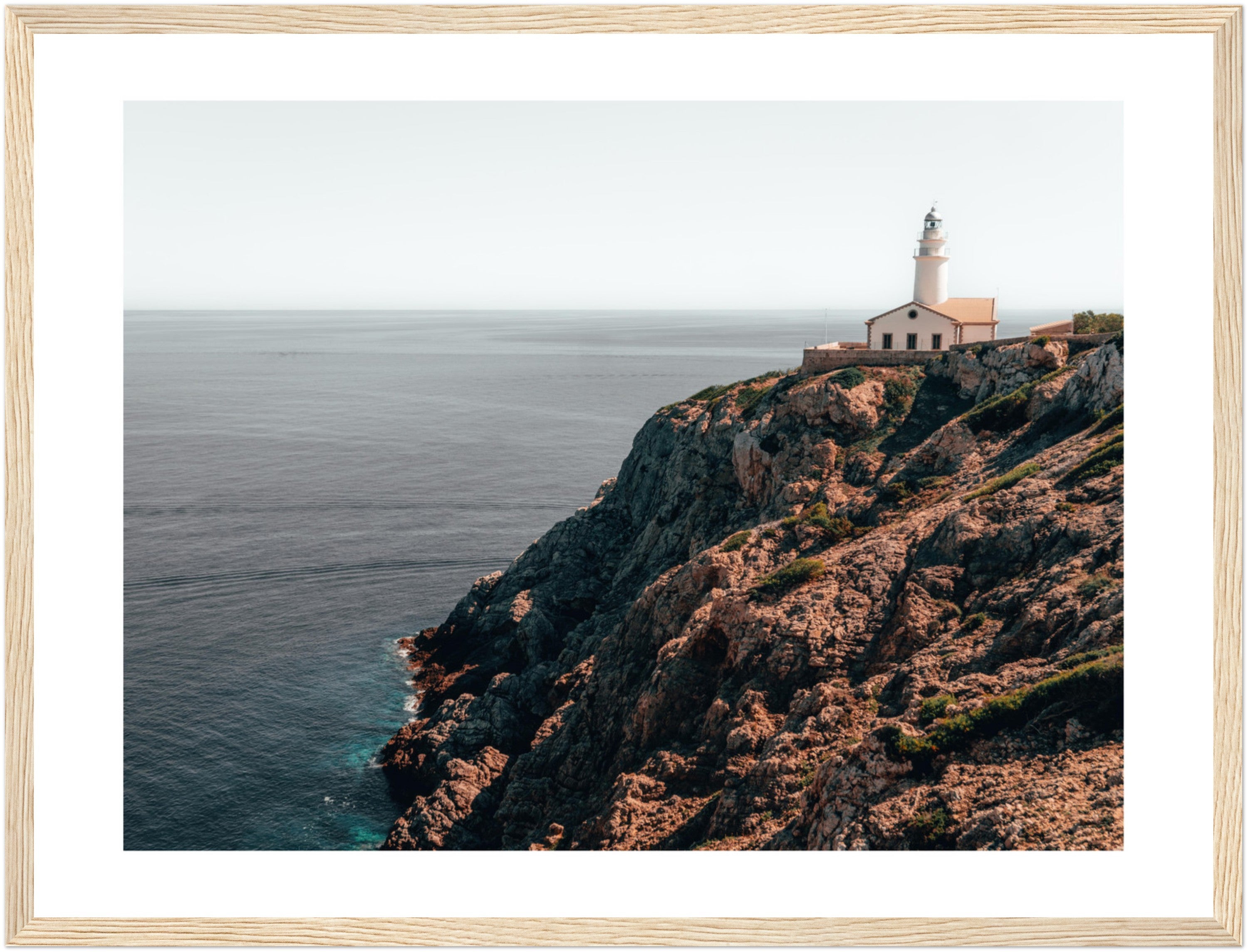 Mallorca's Coastal Beacon: The Capdepera Lighthouse II | Poster