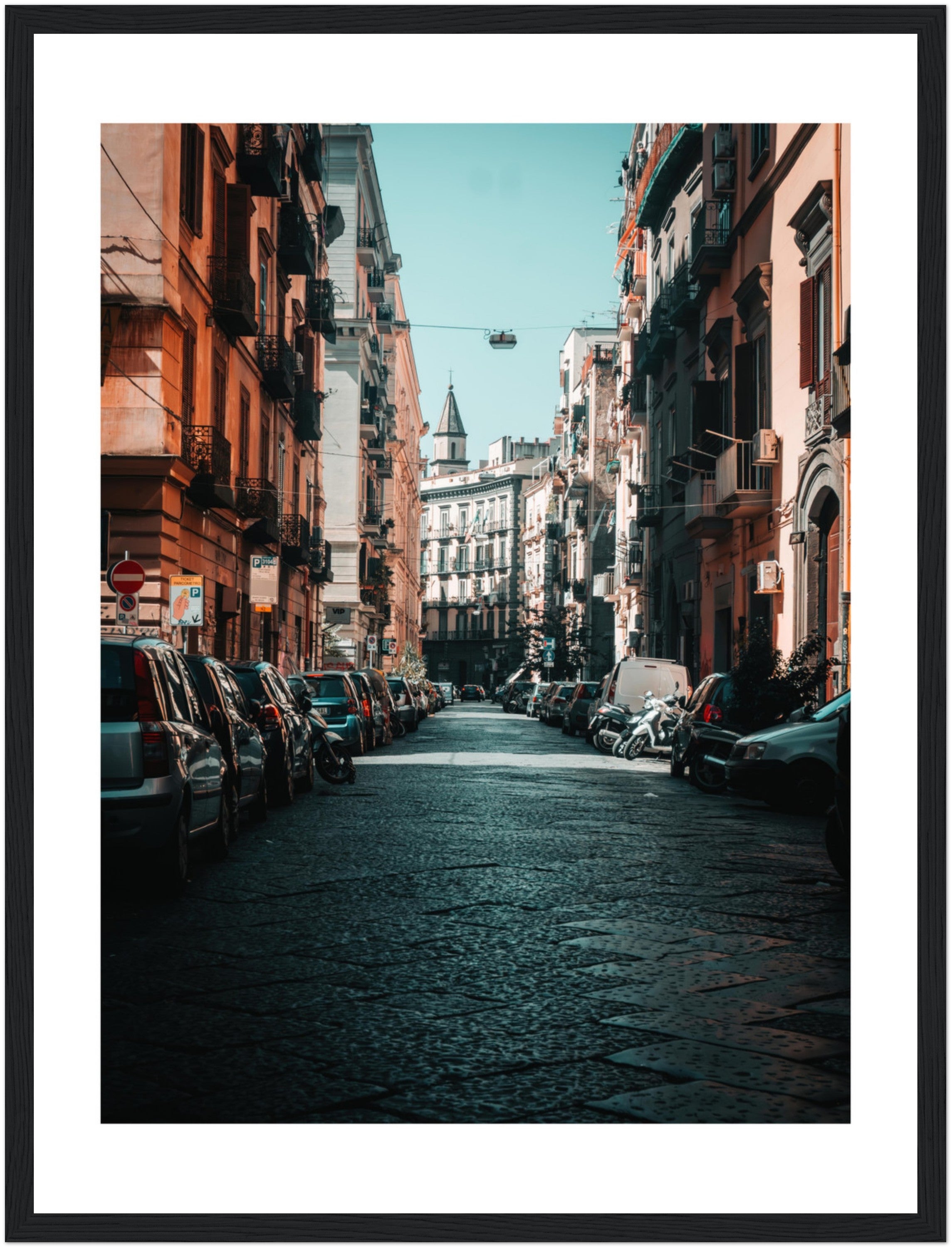 Charming Streets of Naples, Italy: Urban Snapshot | Poster
