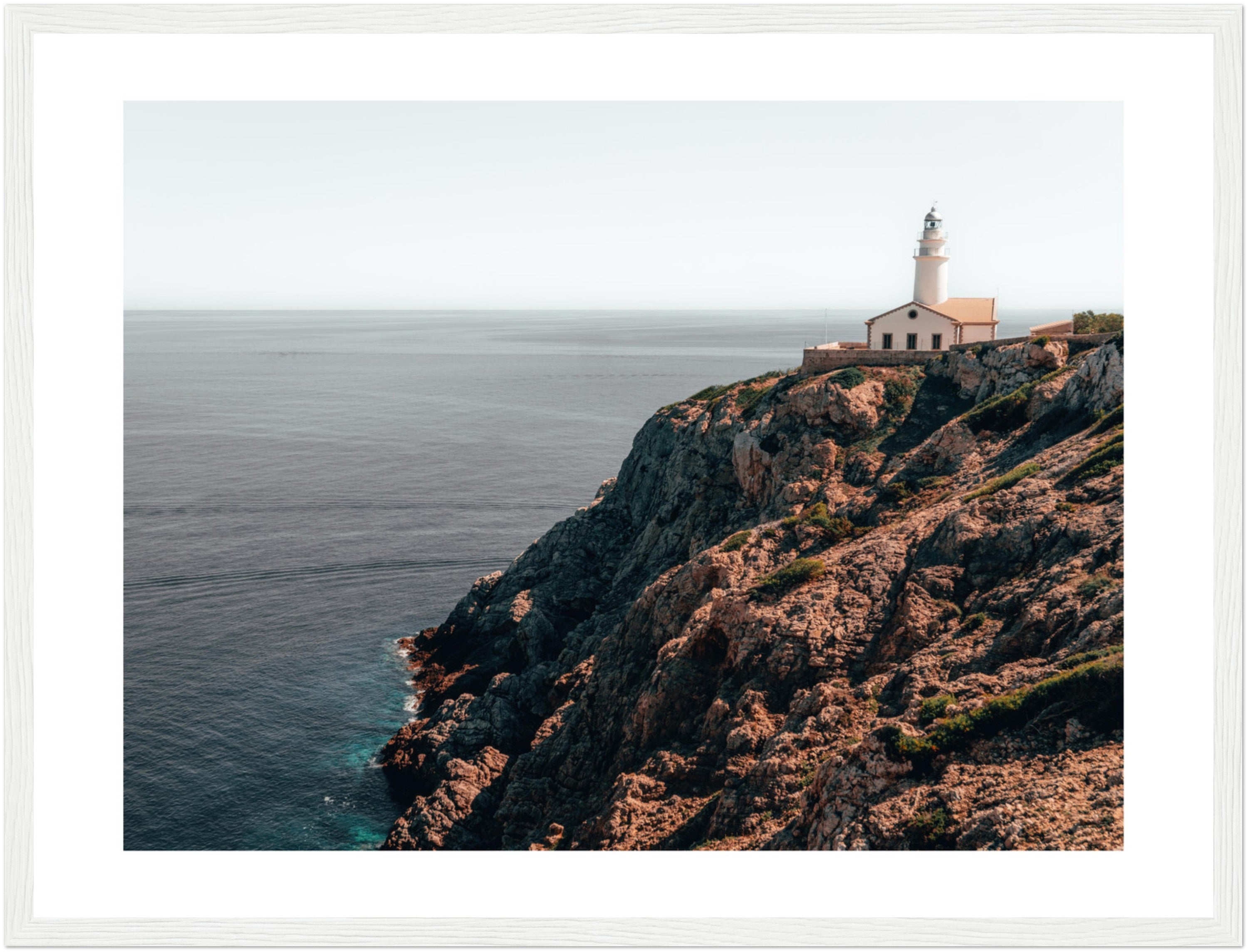 Mallorca's Coastal Beacon: The Capdepera Lighthouse II | Poster