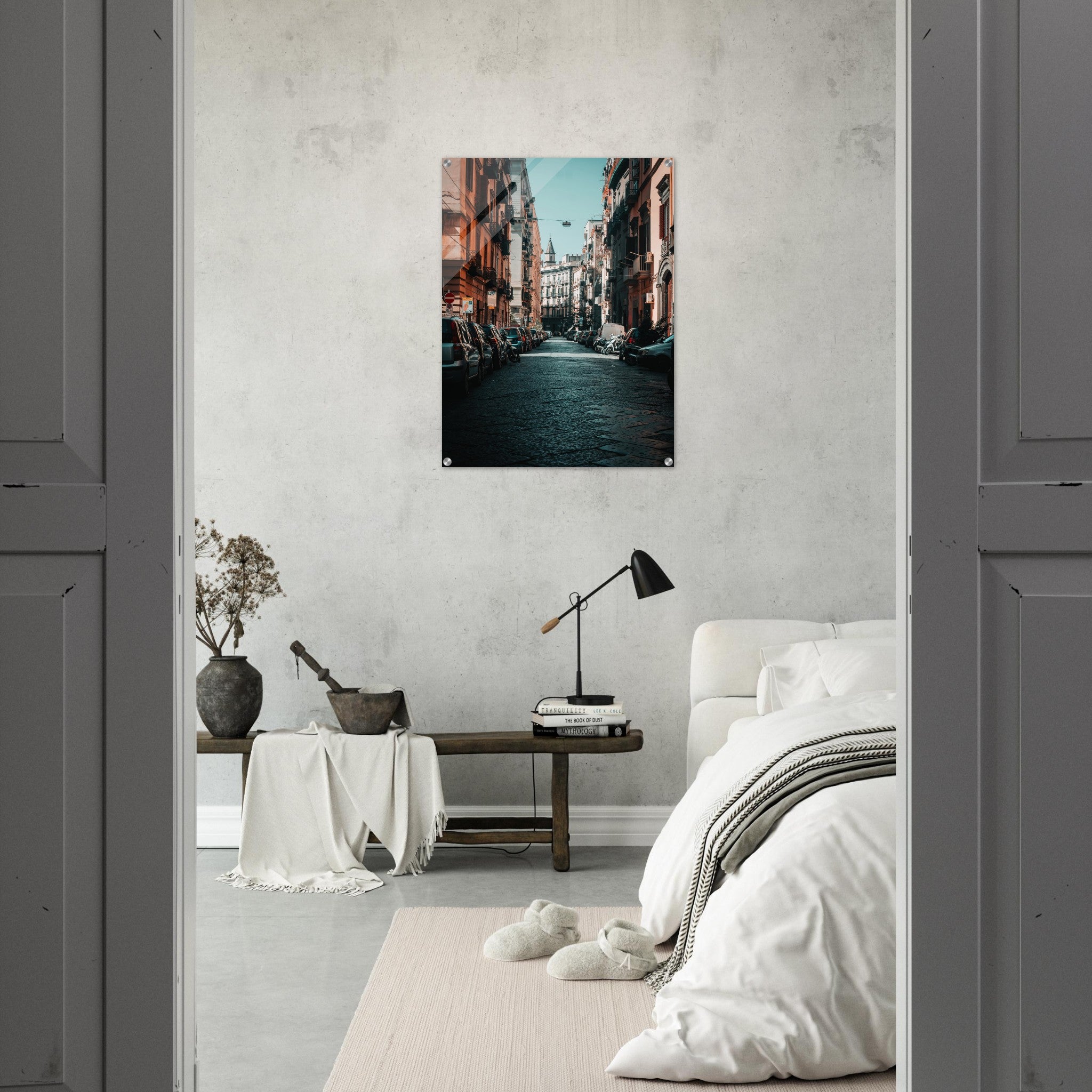 Charming Streets of Naples, Italy: Urban Snapshot | Acrylic Print
