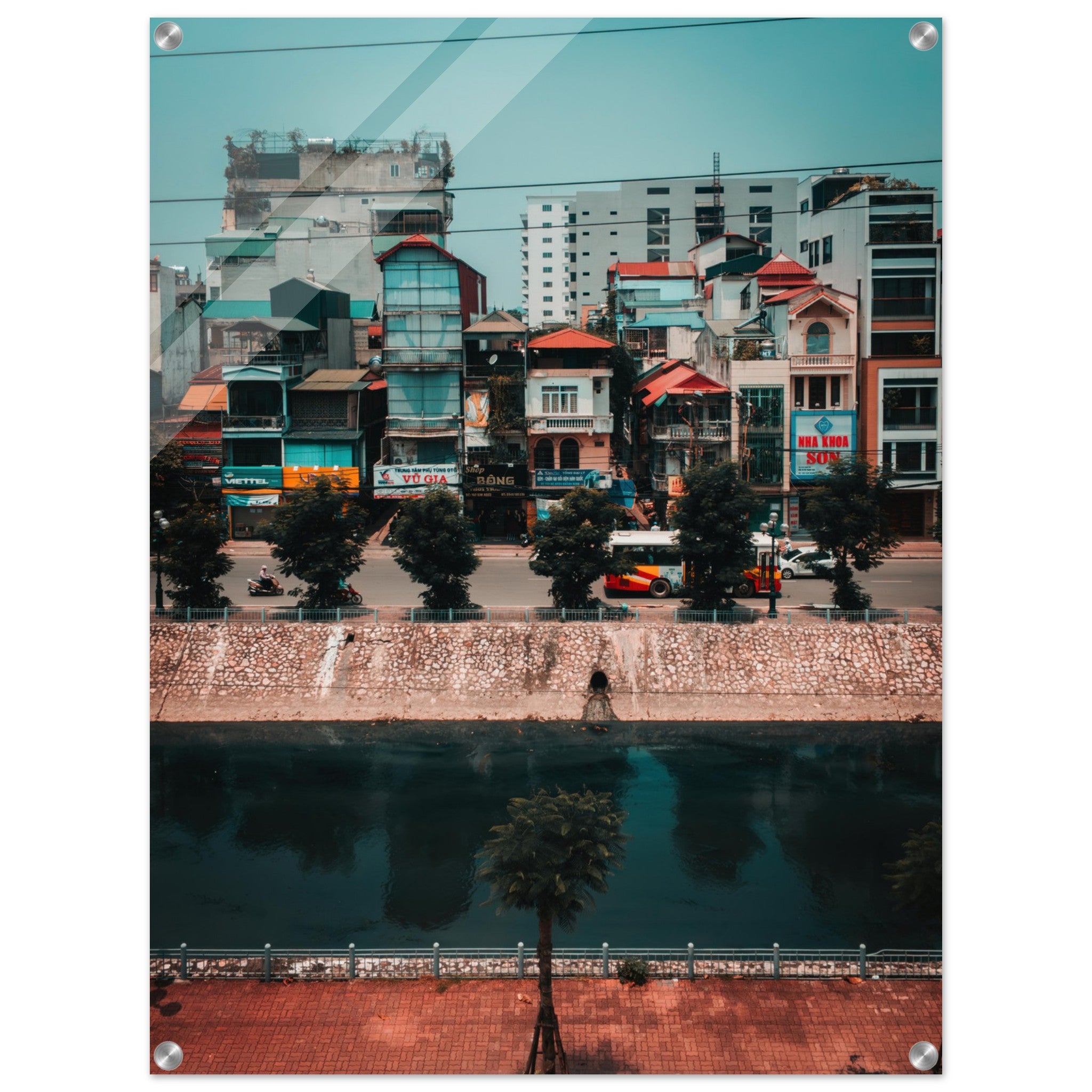 Captivating Hanoi City: Urban River Beauty | Acrylic Print