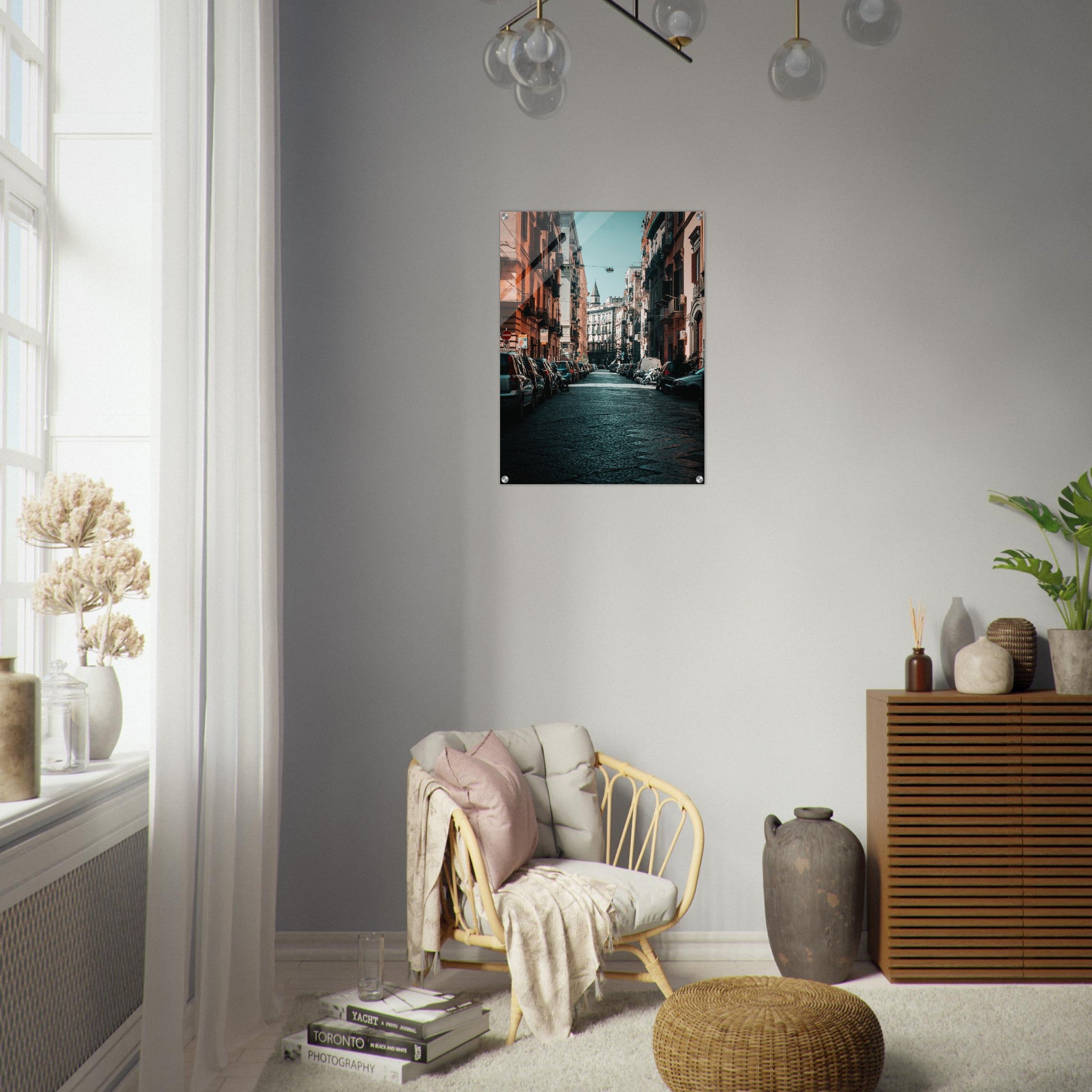 Charming Streets of Naples, Italy: Urban Snapshot | Acrylic Print