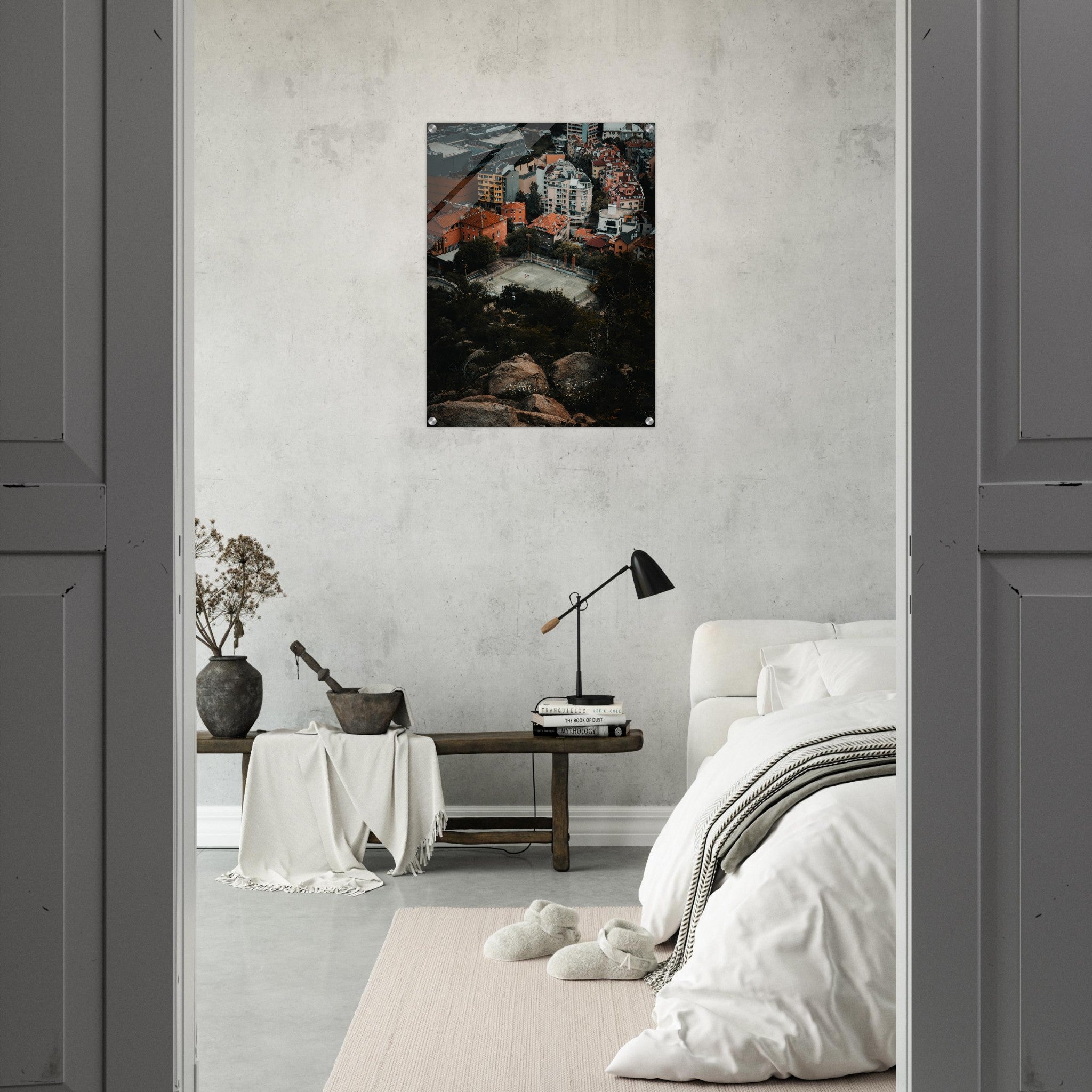 Hilltop Tennis in Plovdiv: Where Sport Meets Scenery | Acrylic Print