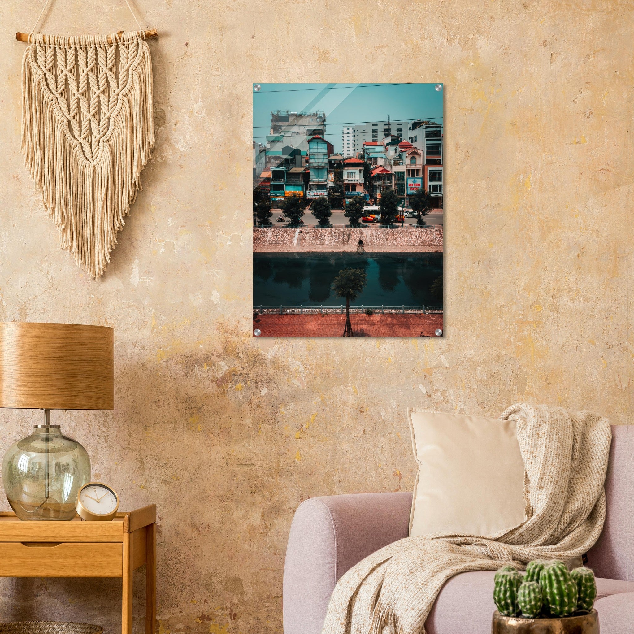 Captivating Hanoi City: Urban River Beauty | Acrylic Print