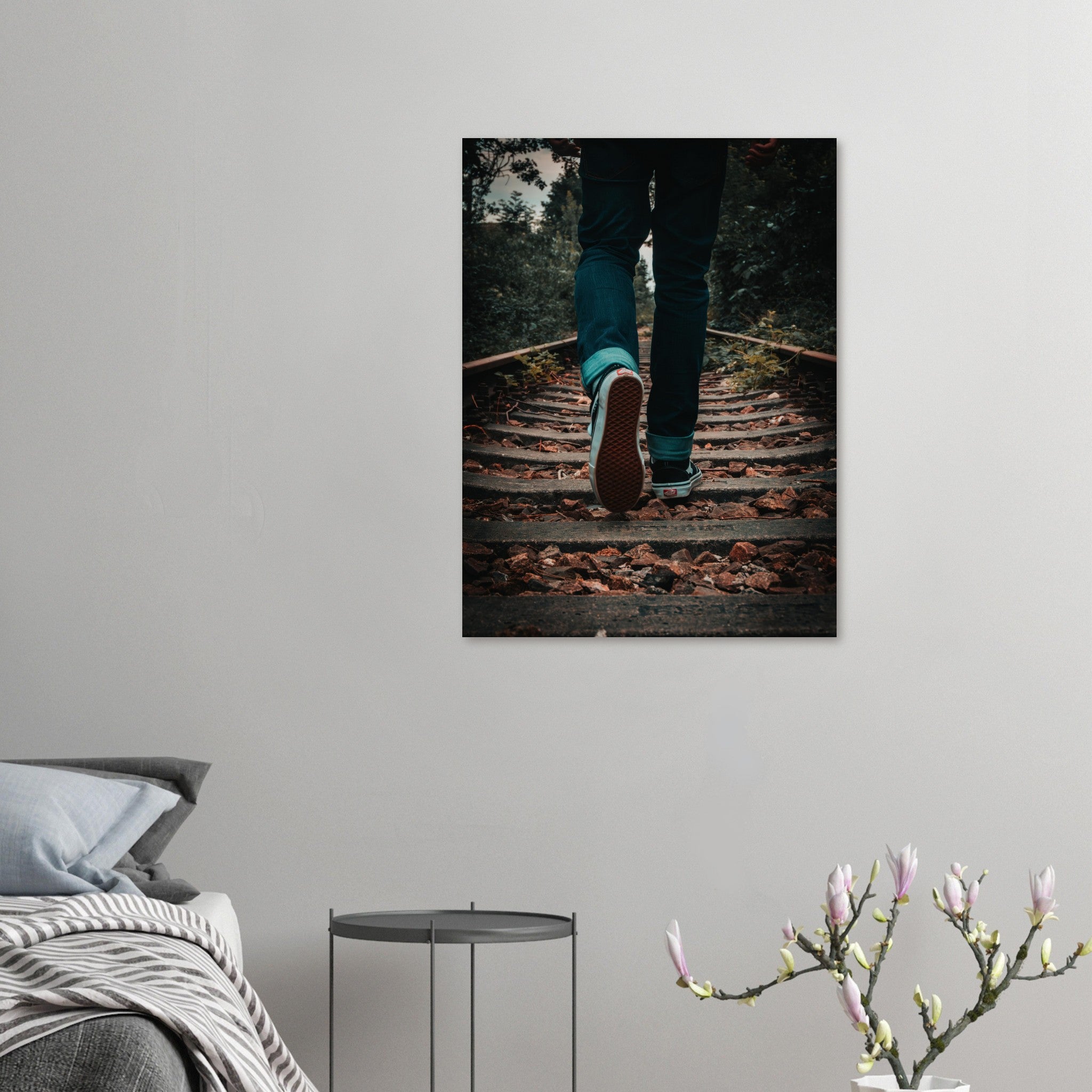 Abandoned Railway Walk | Metal Print
