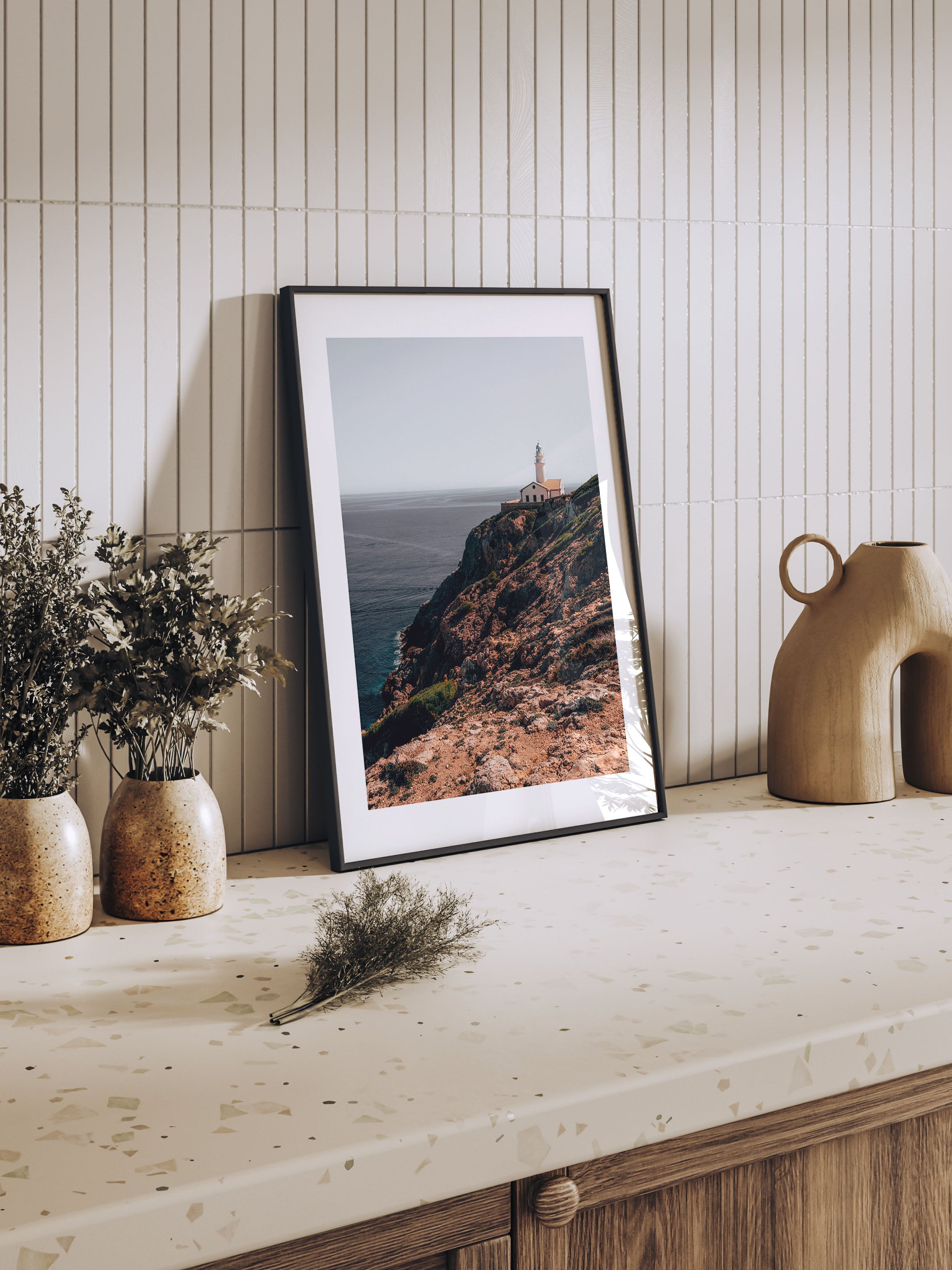 Mallorca's Coastal Beacon: The Capdepera Lighthouse | Poster
