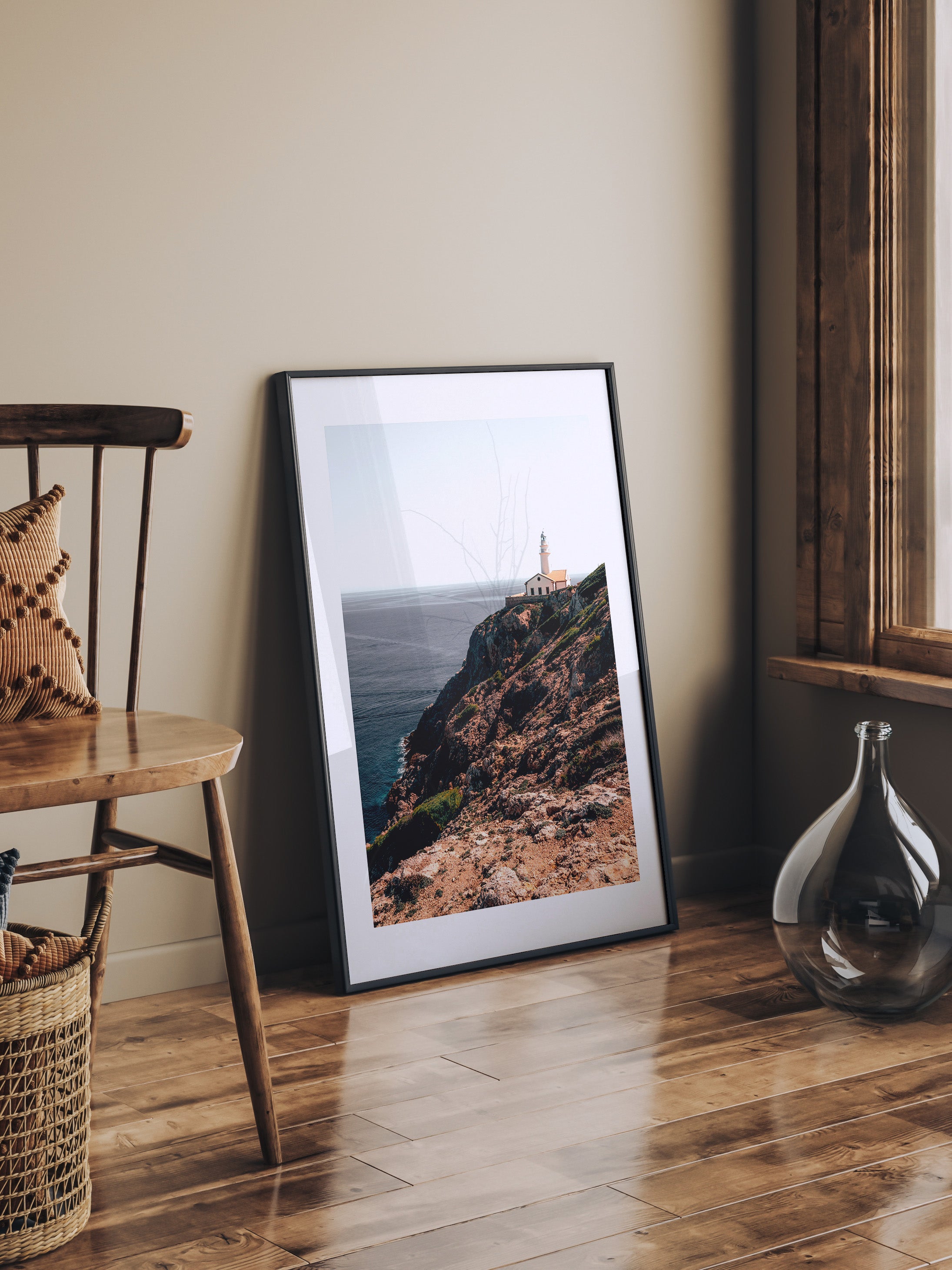 Mallorca's Coastal Beacon: The Capdepera Lighthouse | Poster