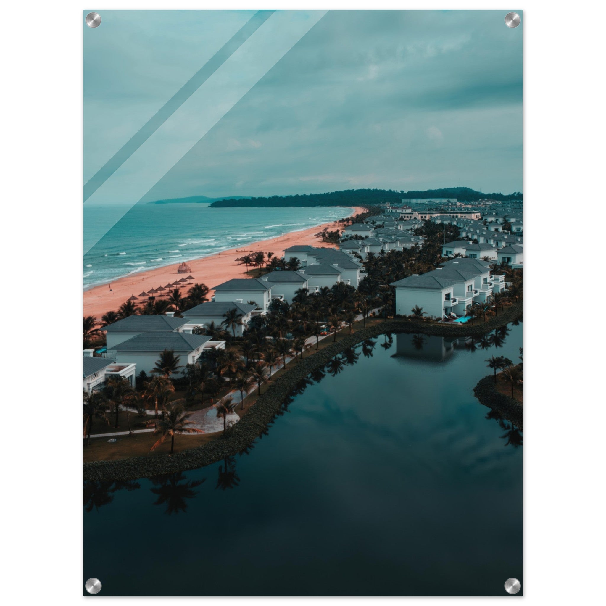 Discover Vietnam: Stunning Aerial Beach Photography  | Acrylic Print