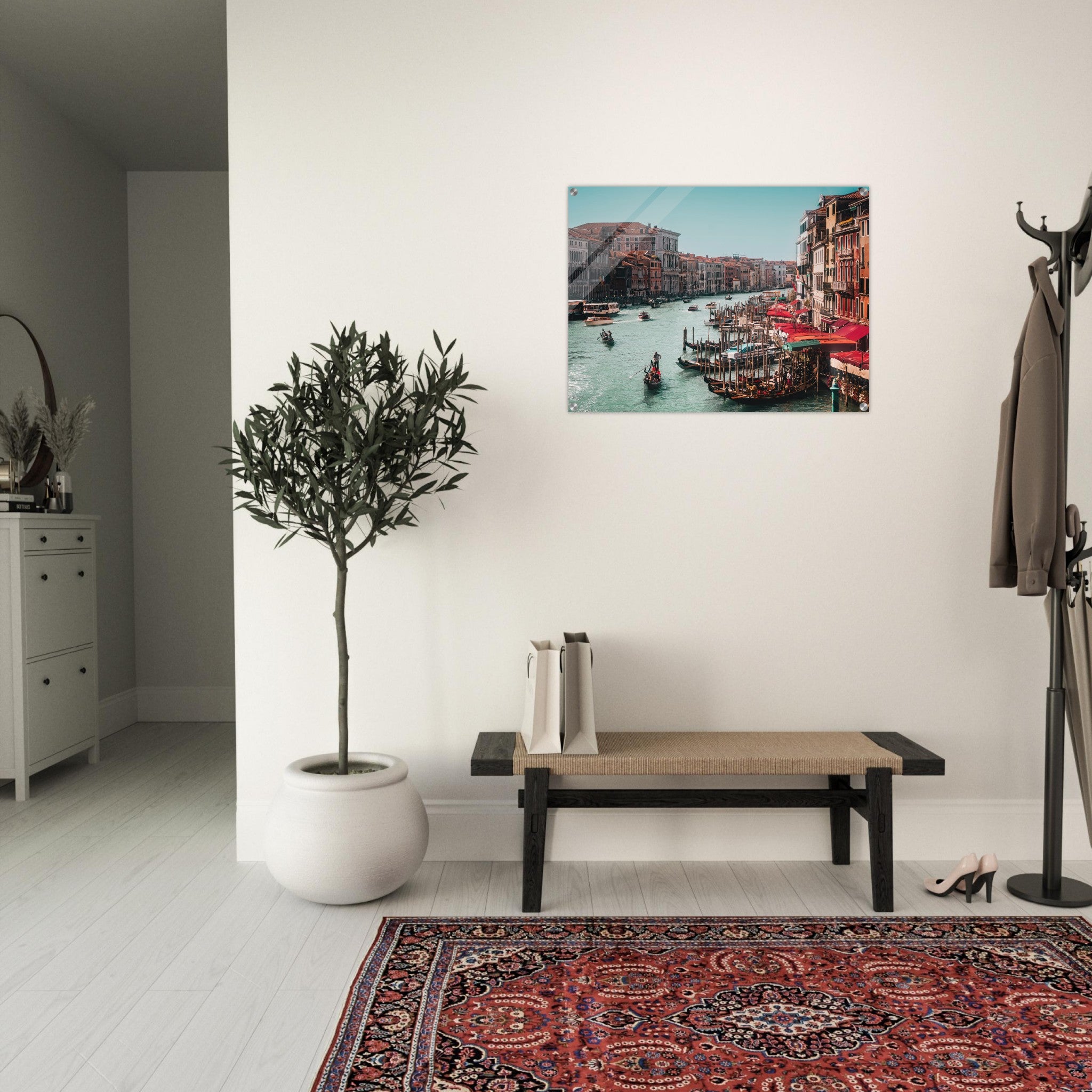 Bustling Venice: Life on the Grand Canal | Acrylic Print