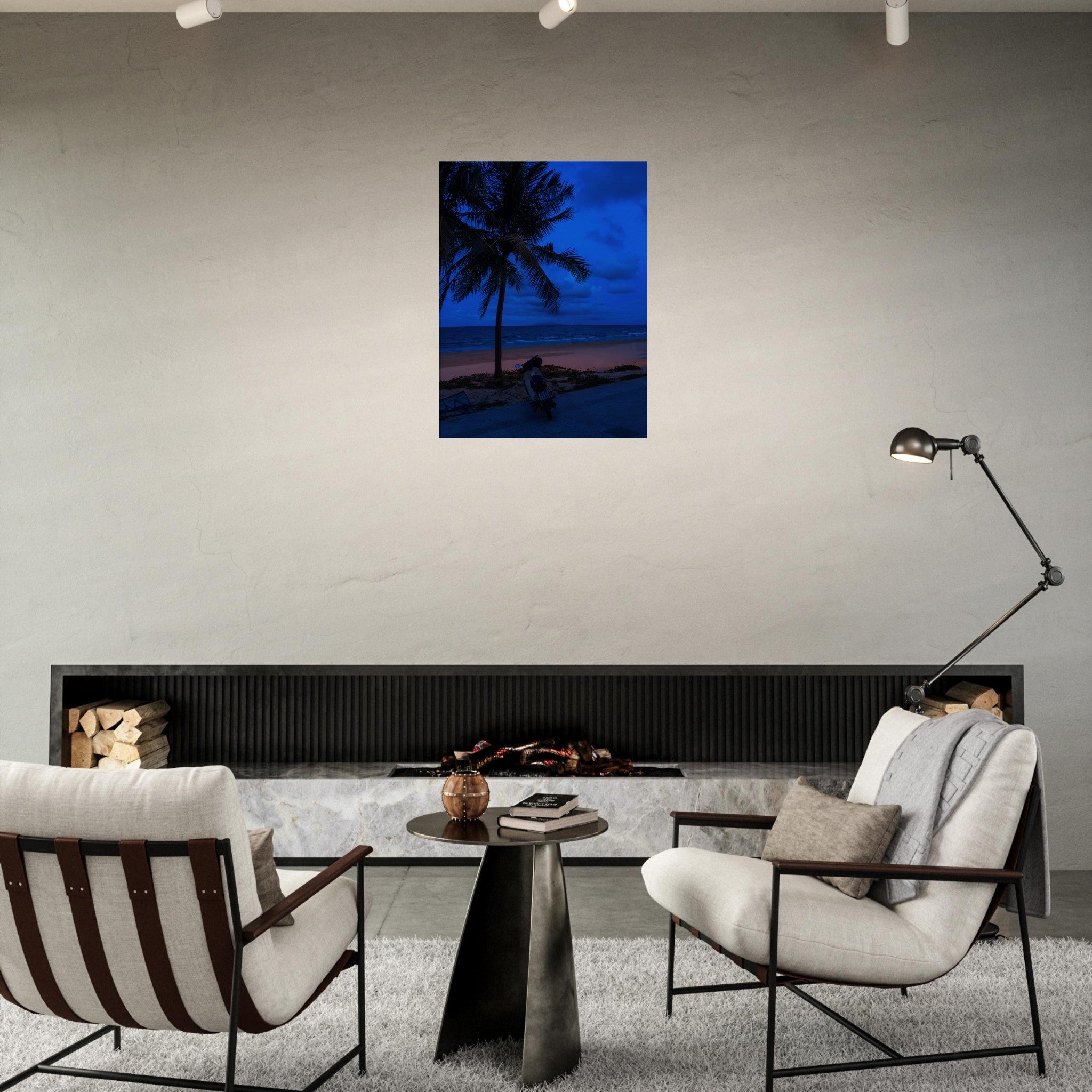 Vietnam's Beach: Motorcycle Rests on Serene Beach | Canvas
