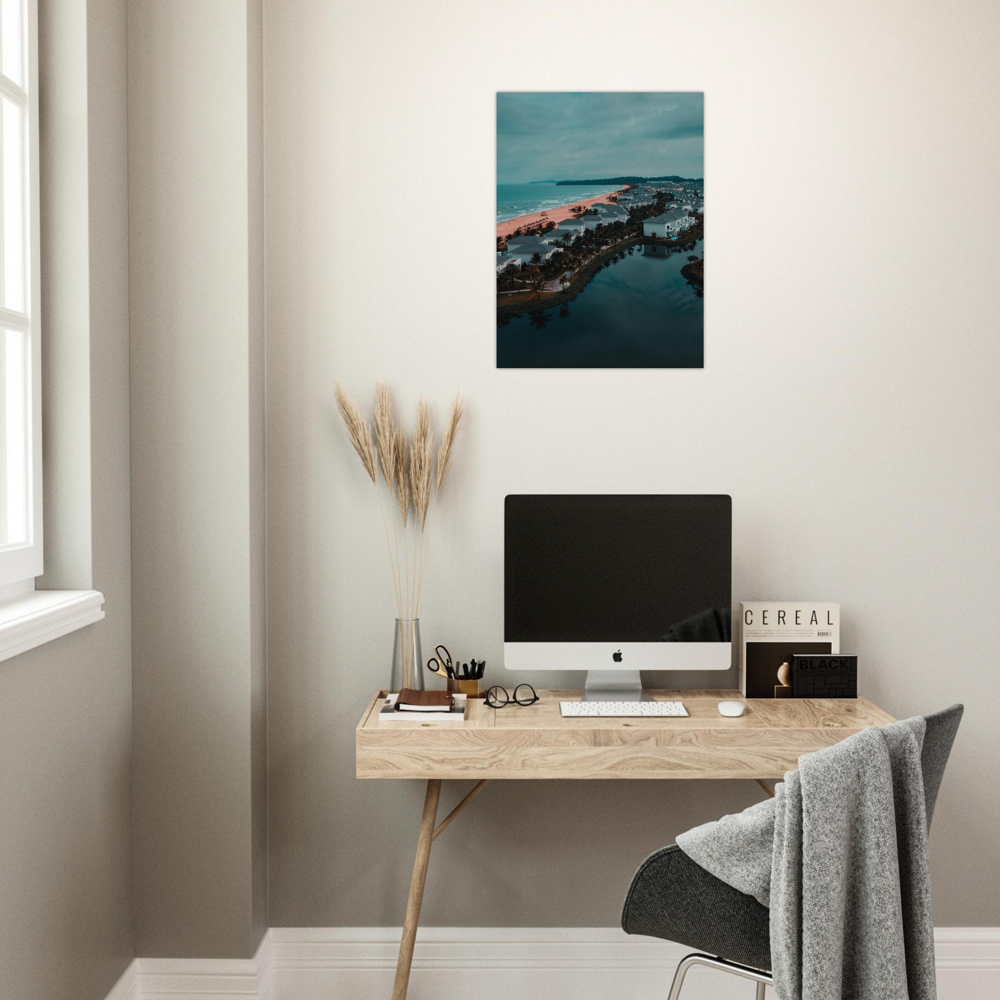 Discover Vietnam: Stunning Aerial Beach Photography | Metal Print