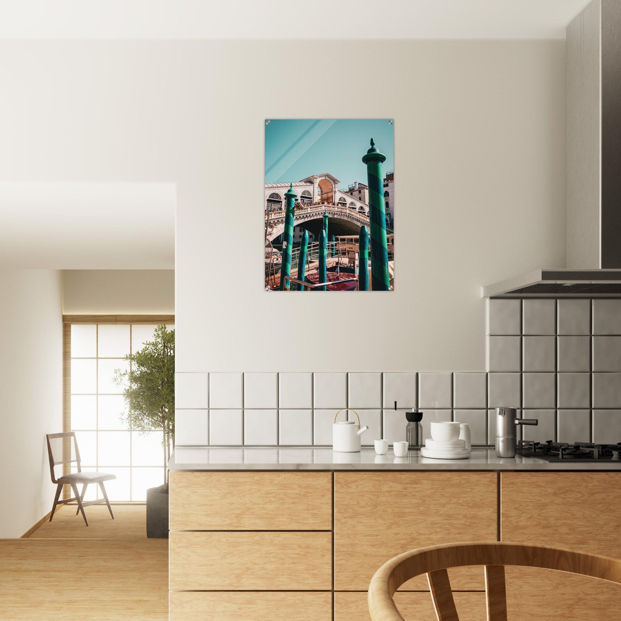 Venice's Historic Arch: The Rialto Bridge Scene | Acrylic Print