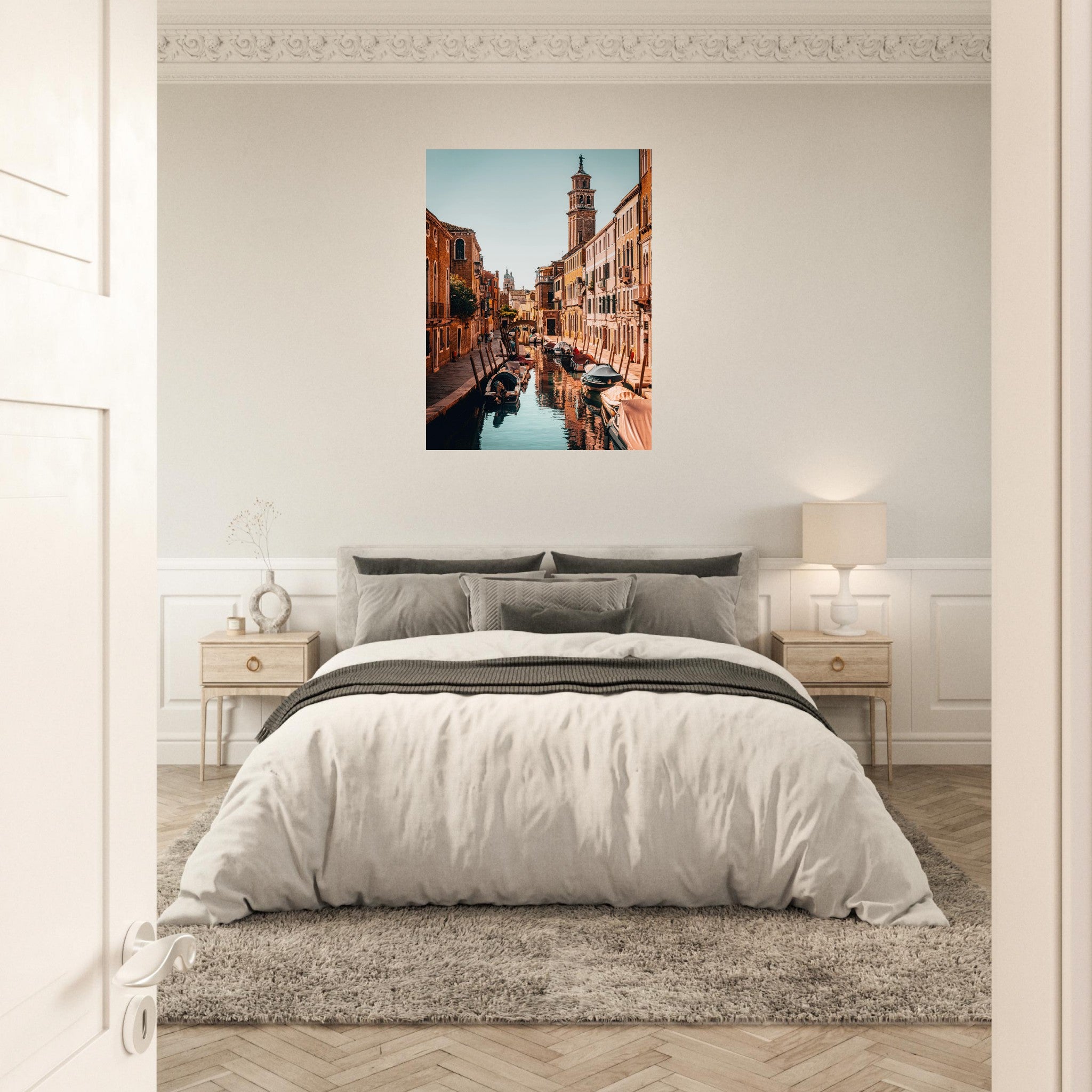 Charming Venice: Serene Canals and Timeless Architecture | Metal Print