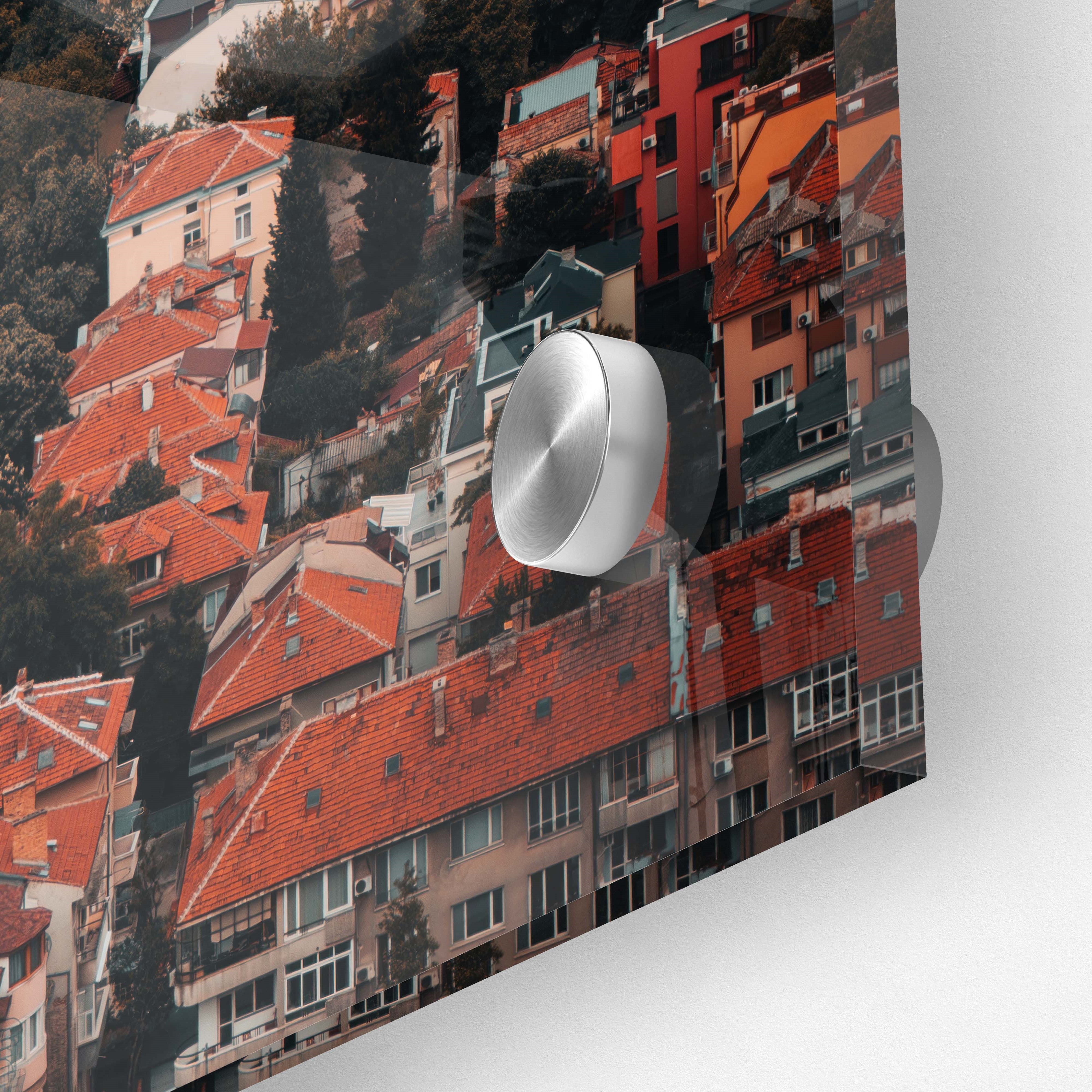Above Plovdiv: A Glimpse into Bulgaria's Picturesque Cityscape | Acrylic Print