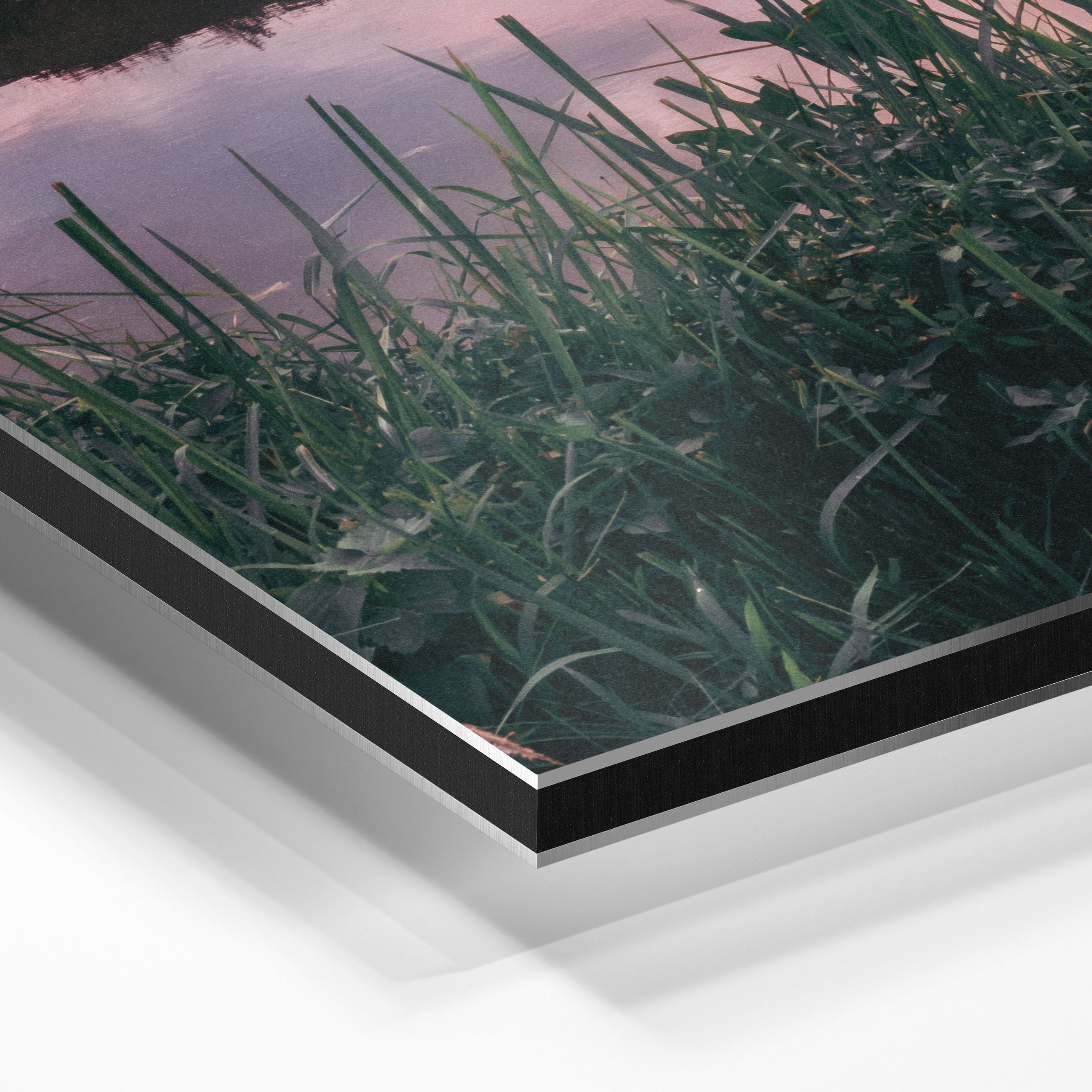 Vietnamese Countryside: A Cow, A River, and Endless Green | Metal Print