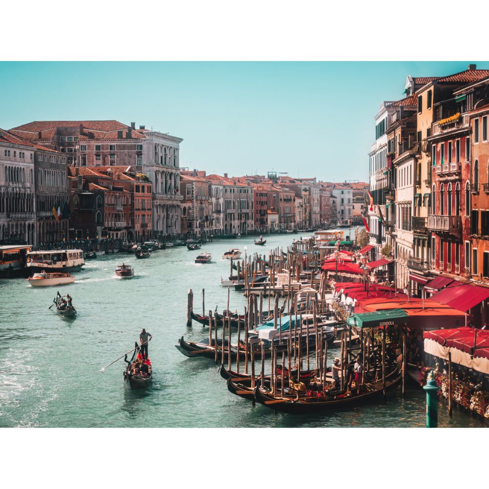 Bustling Venice: Life on the Grand Canal | Acrylic Print