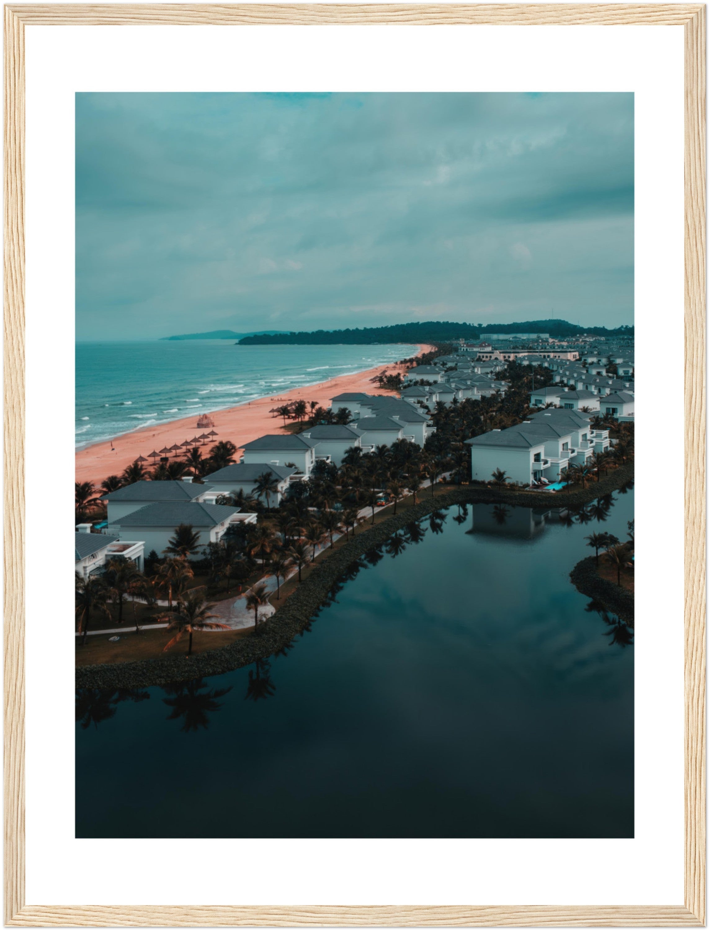 Discover Vietnam: Stunning Aerial Beach Photography | Poster