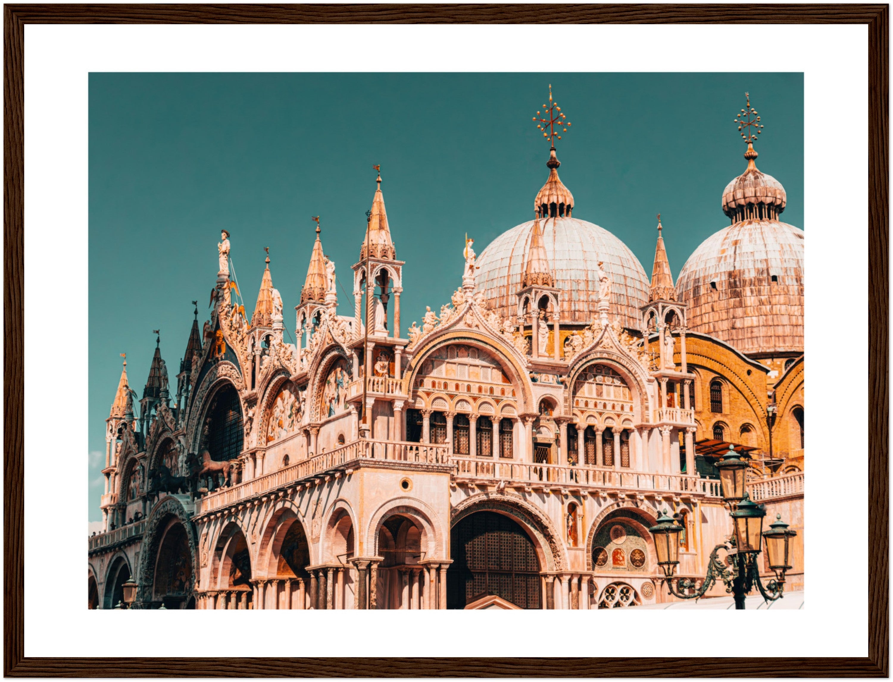 Architectural Elegance: Venice's Saint Mark's Facade | Poster