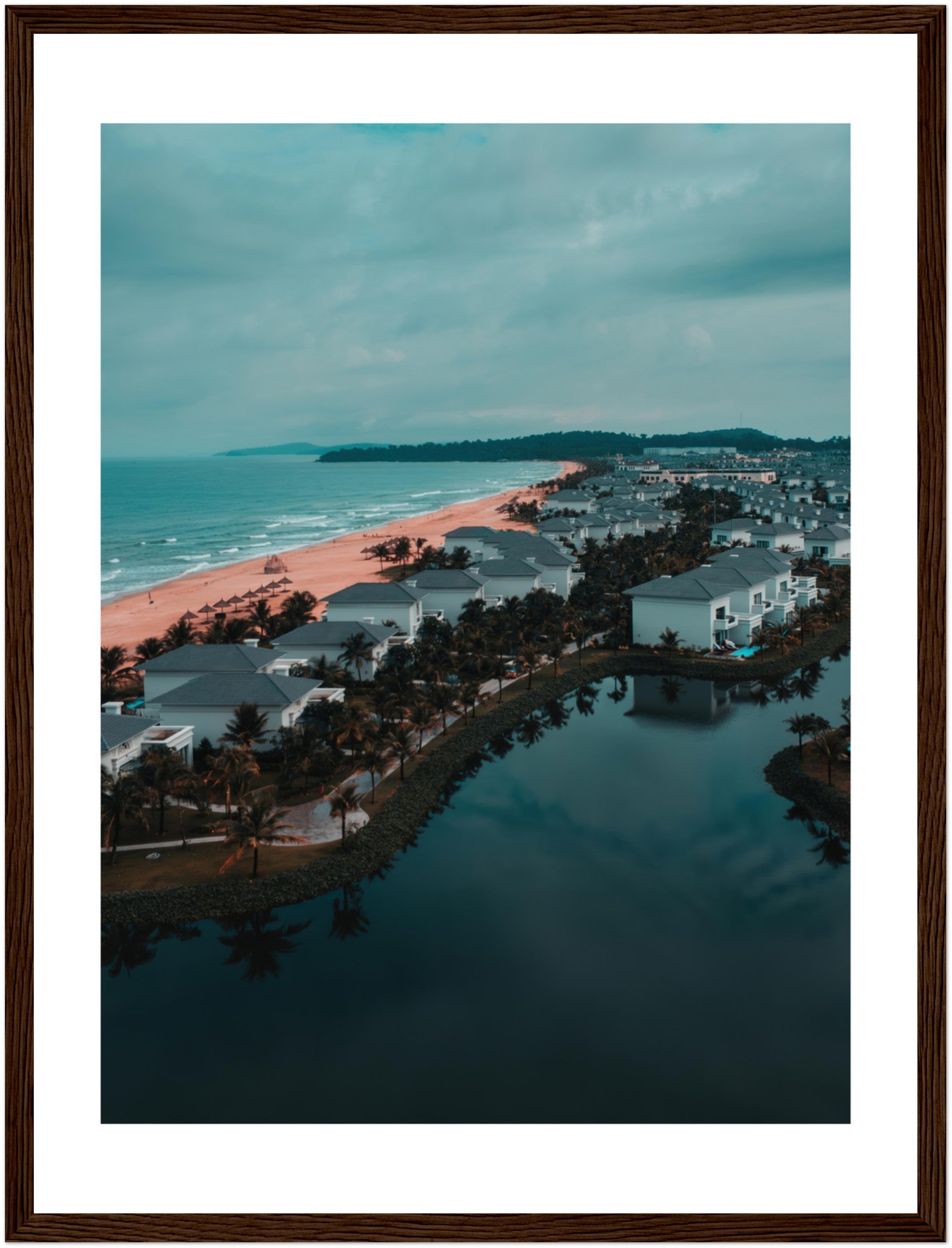Discover Vietnam: Stunning Aerial Beach Photography | Poster