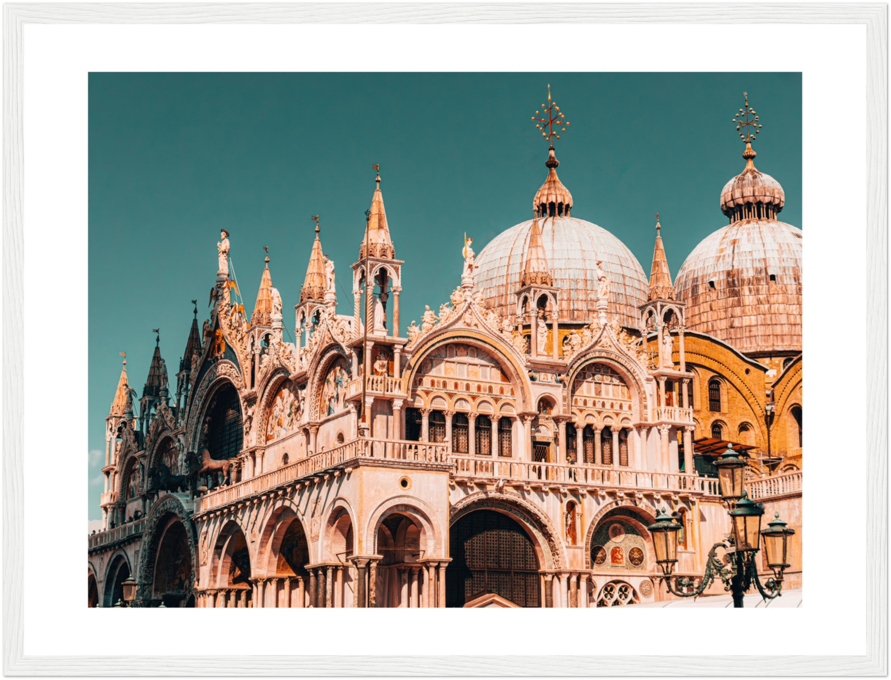 Architectural Elegance: Venice's Saint Mark's Facade | Poster