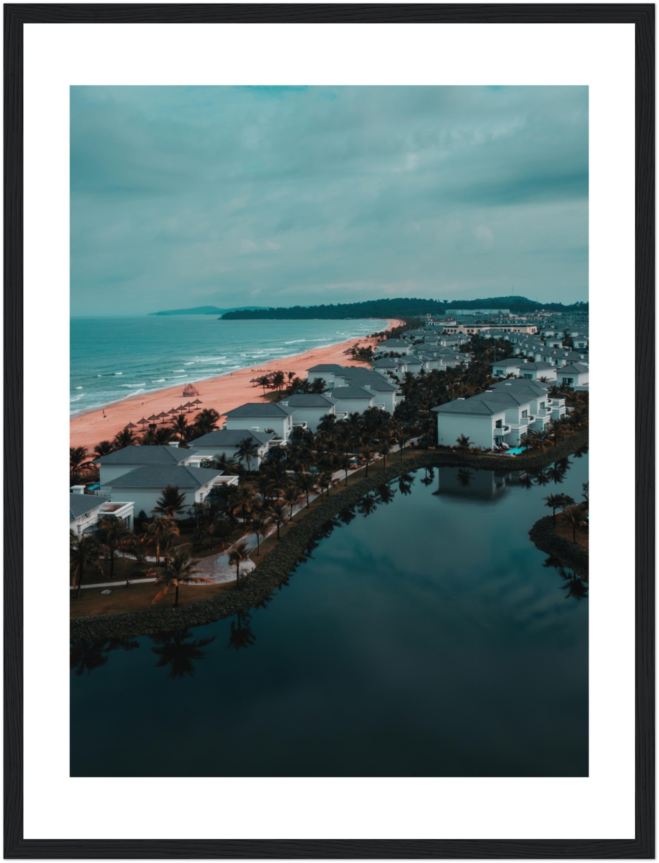 Discover Vietnam: Stunning Aerial Beach Photography | Poster