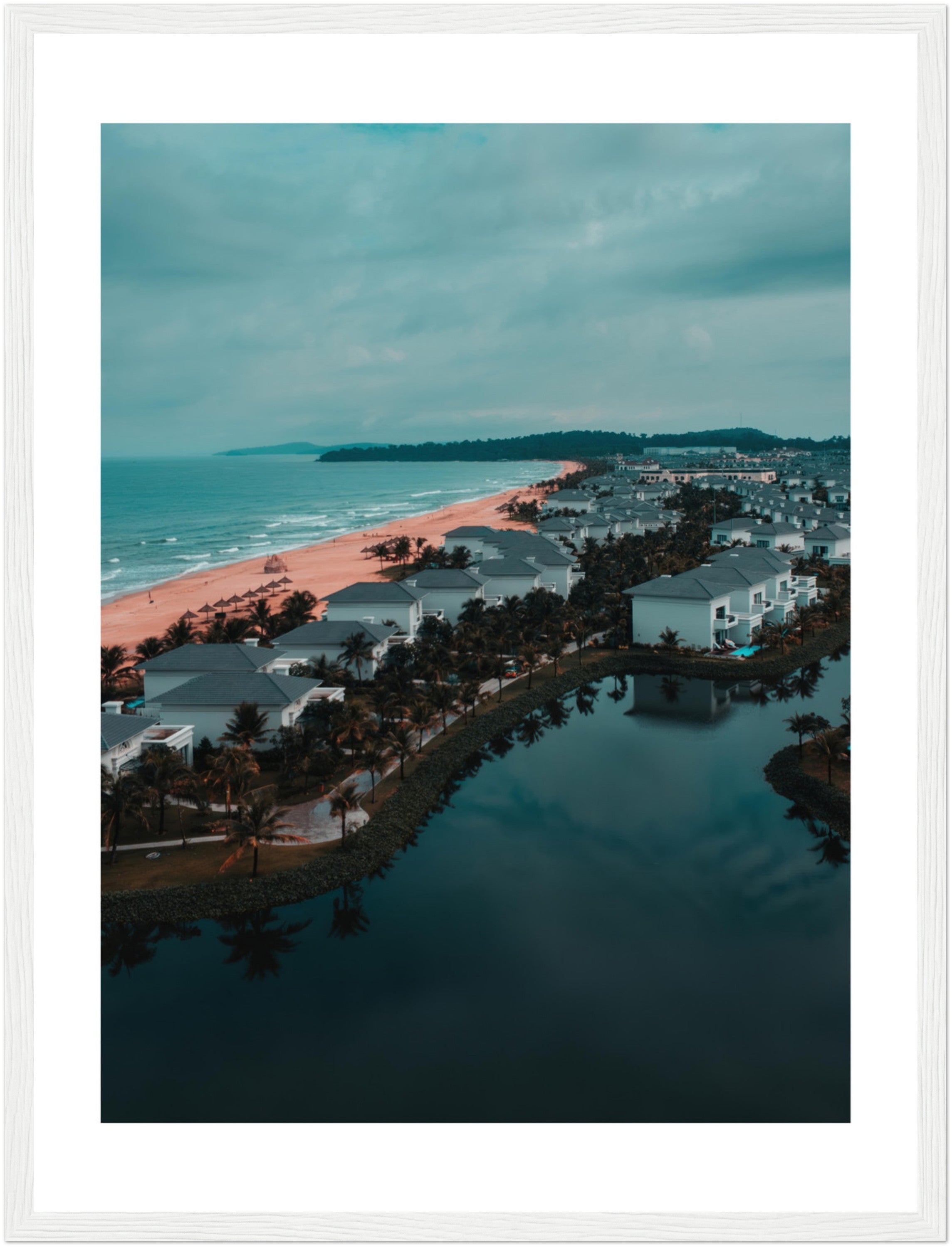 Discover Vietnam: Stunning Aerial Beach Photography | Poster