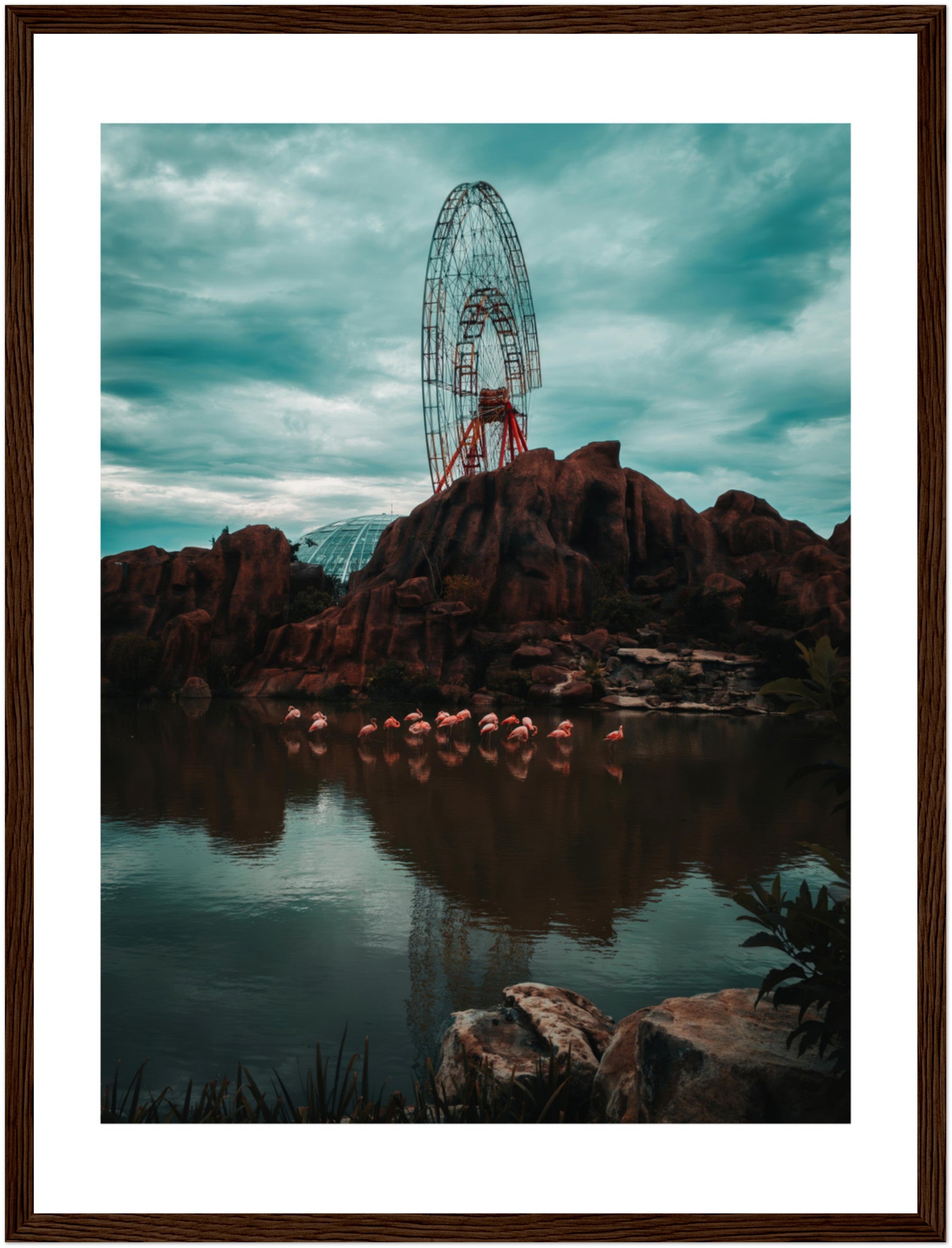 Vietnam's theme park:  Ferris Wheels and Flamingos in Vietnam | Poster