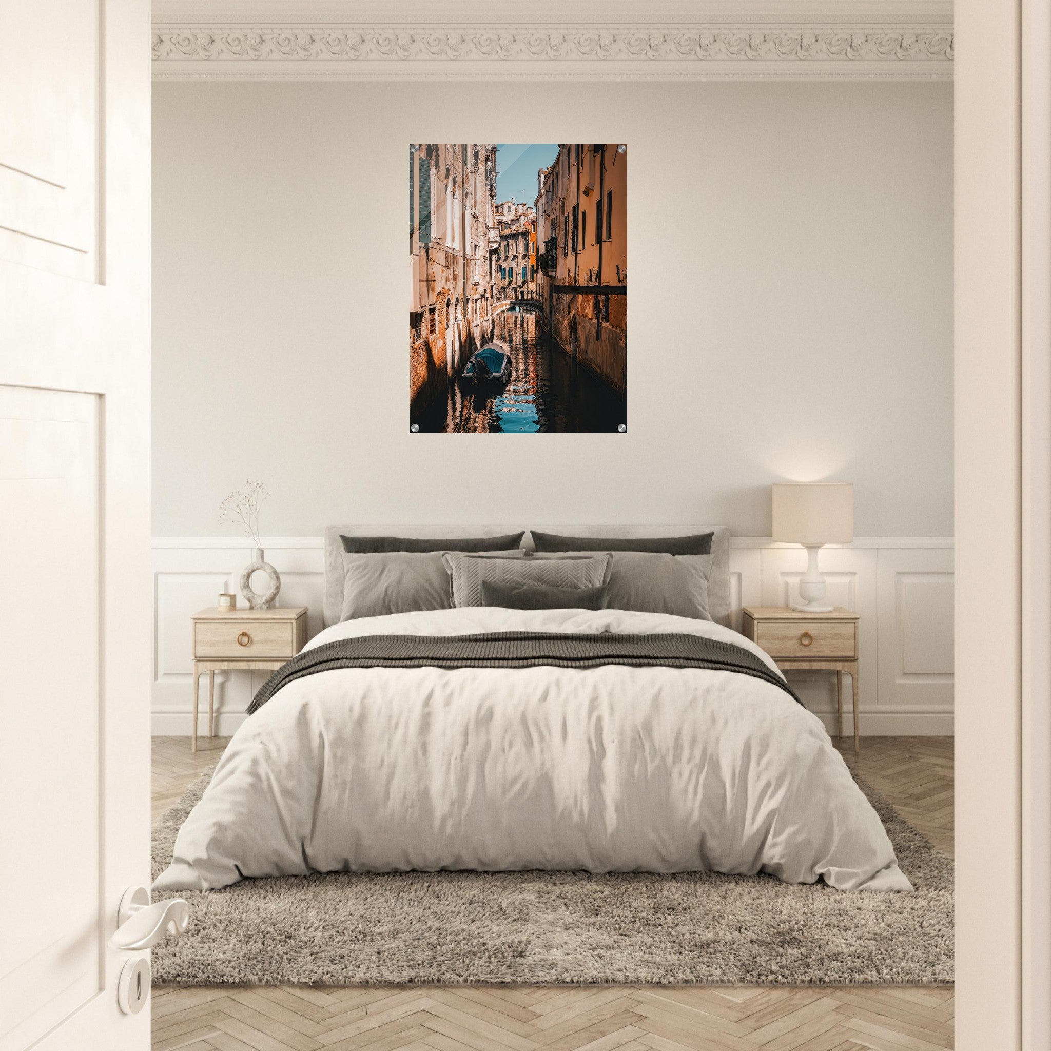 Calm Waters of Venice: A Serene Canal Scene | Acrylic Print