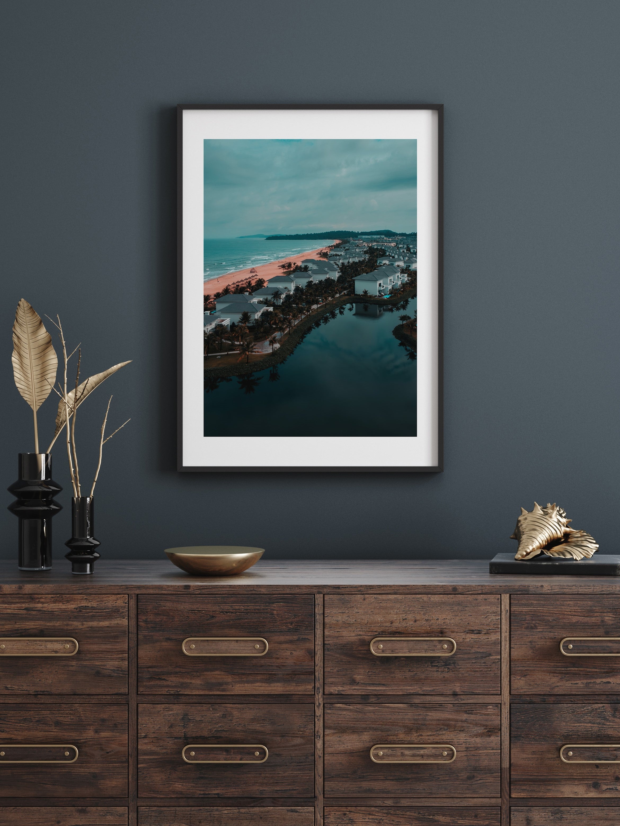 Discover Vietnam: Stunning Aerial Beach Photography | Poster