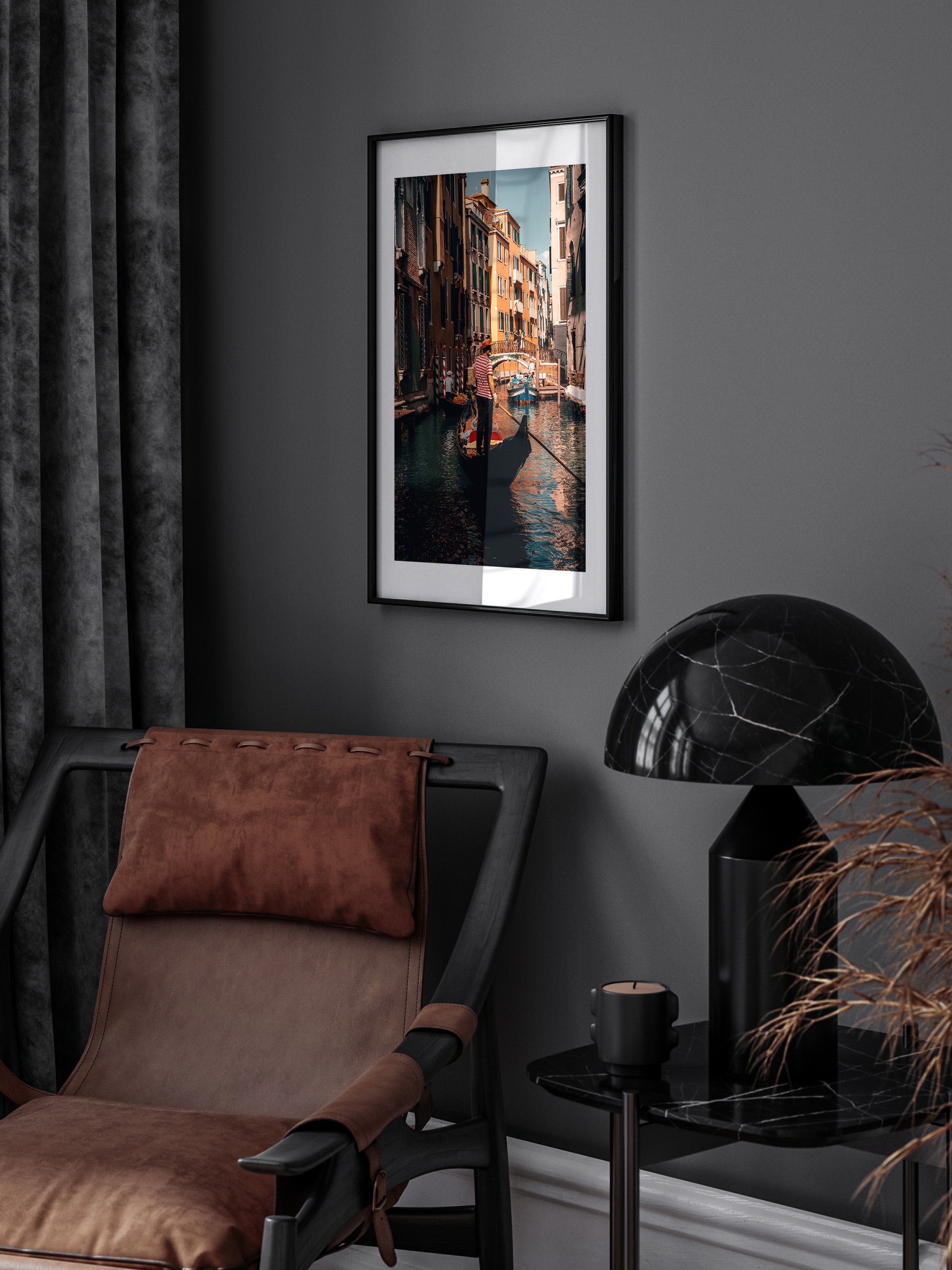 Canal Reflections: The Gondolier's Route | Poster