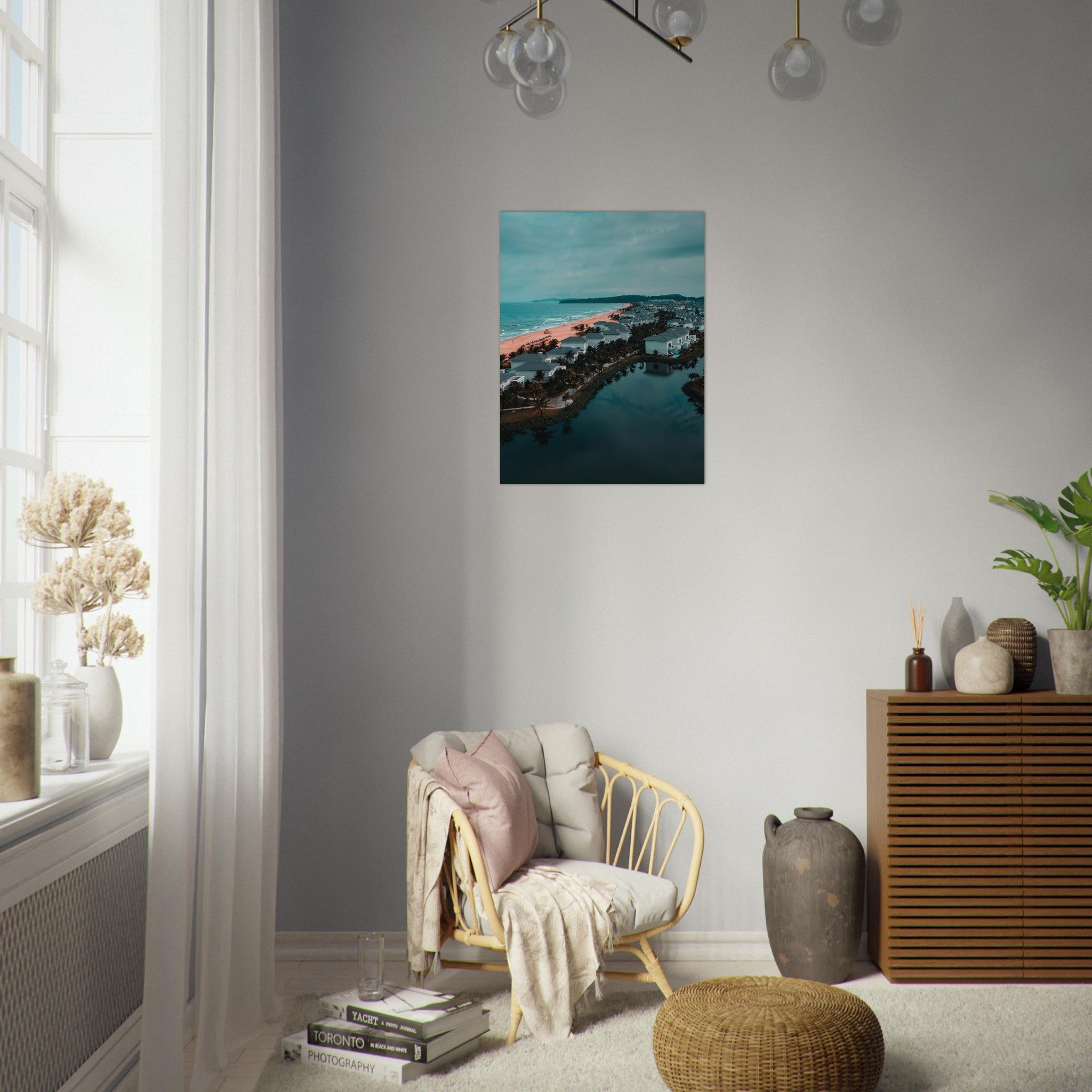 Discover Vietnam: Stunning Aerial Beach Photography | Metal Print