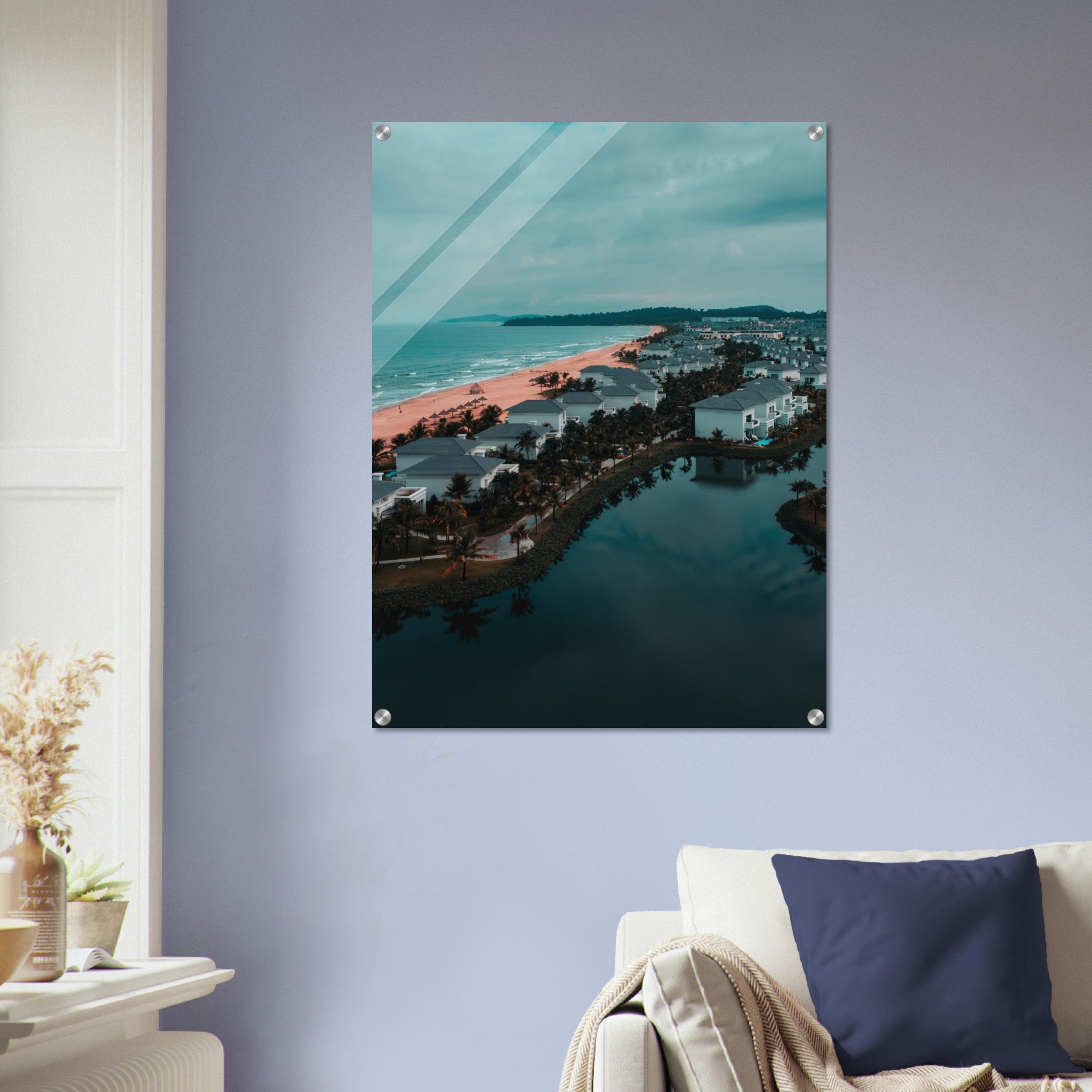 Discover Vietnam: Stunning Aerial Beach Photography  | Acrylic Print