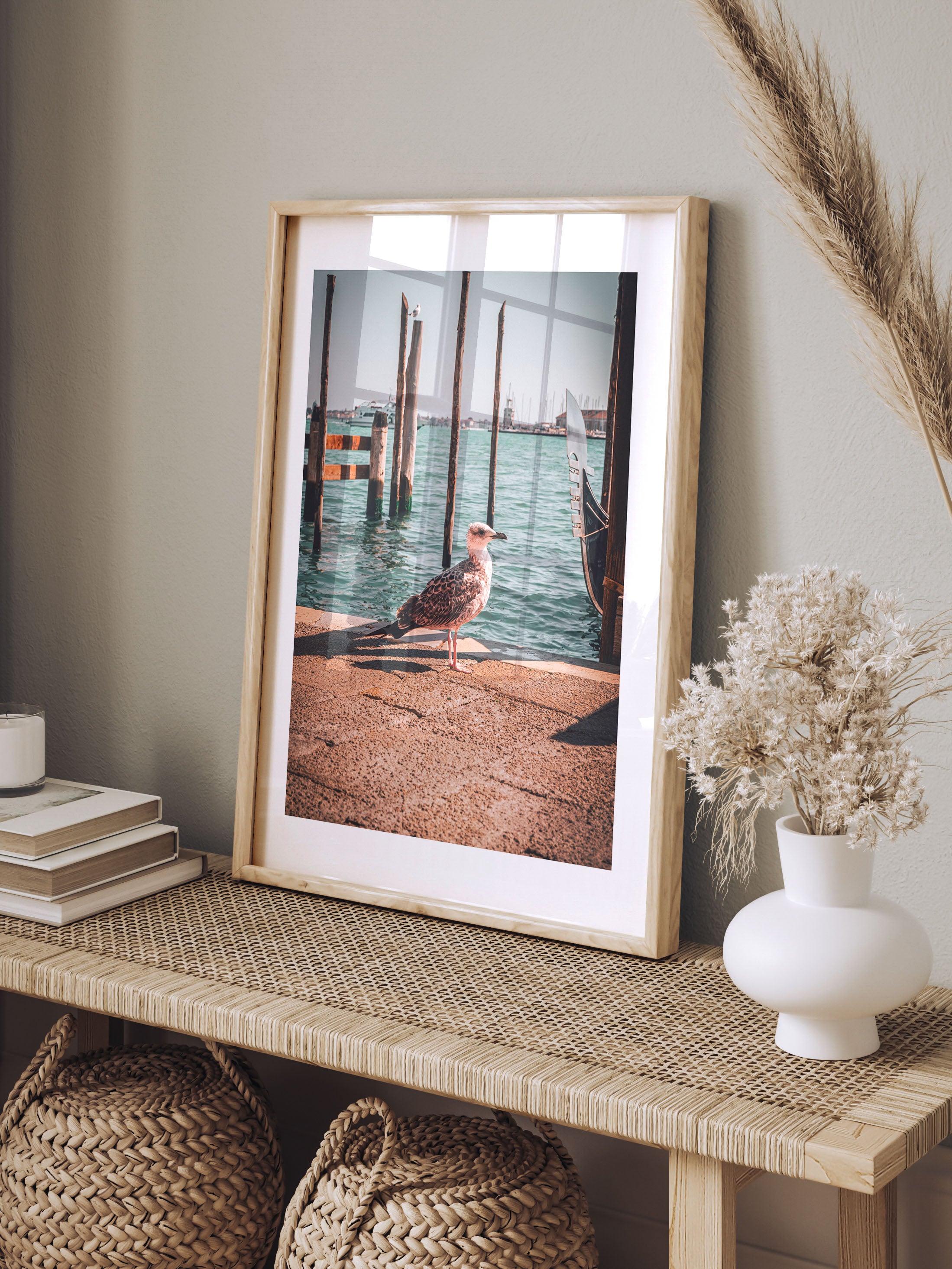 Seagull's Rest: Overlooking Venice's Waters | Poster
